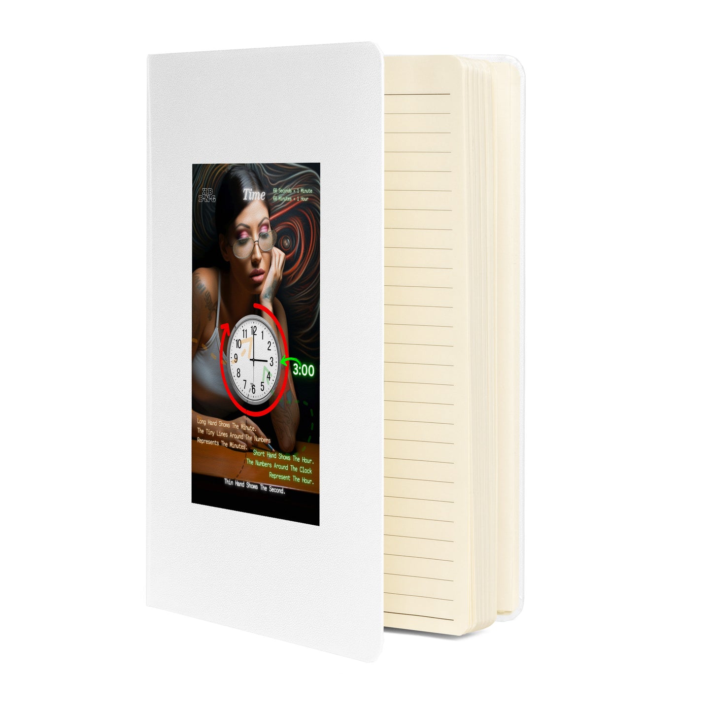 "Time" Hardcover Bound Notebook