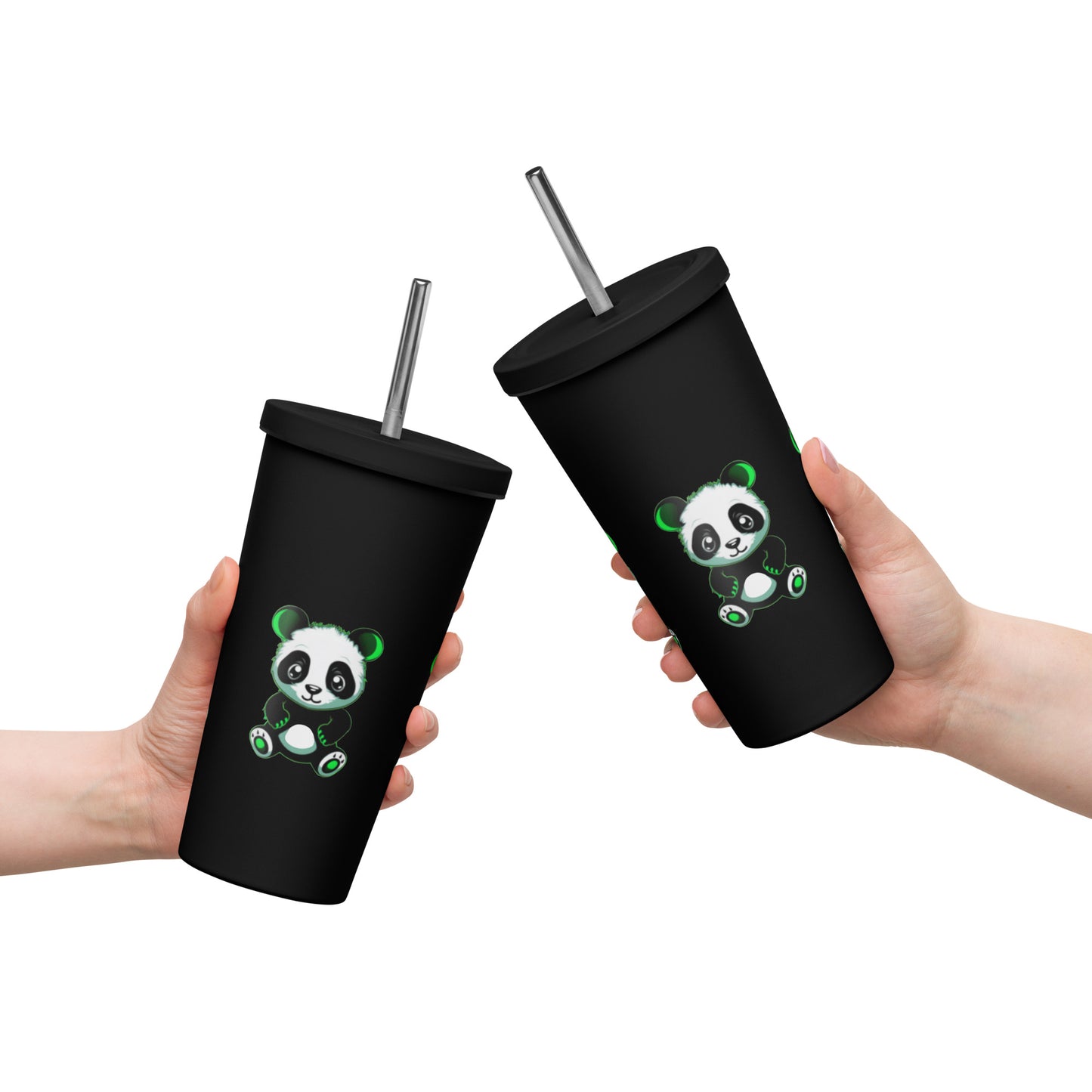 KBBNG Panda Insulated Tumbler + Straw