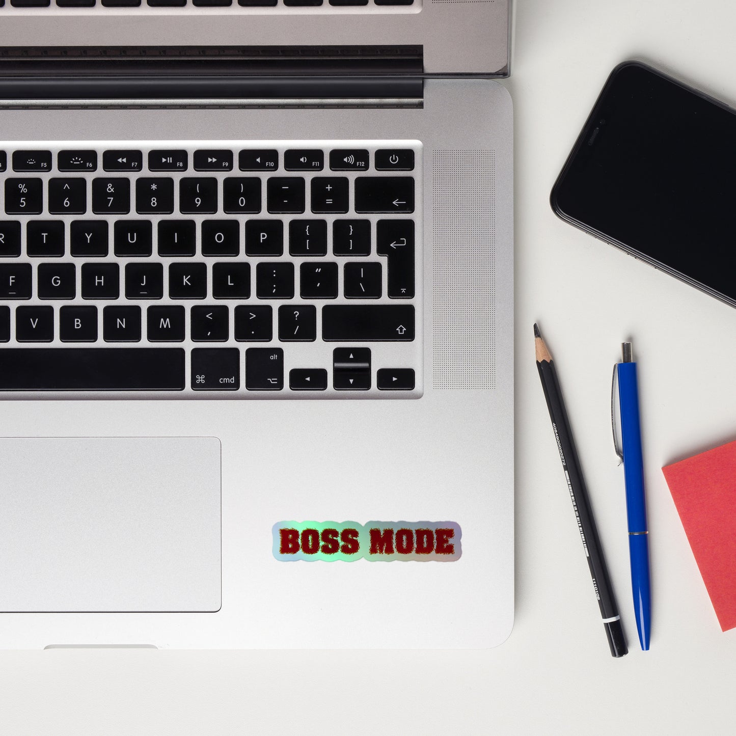 "Boss Mode" Holographic Stickers