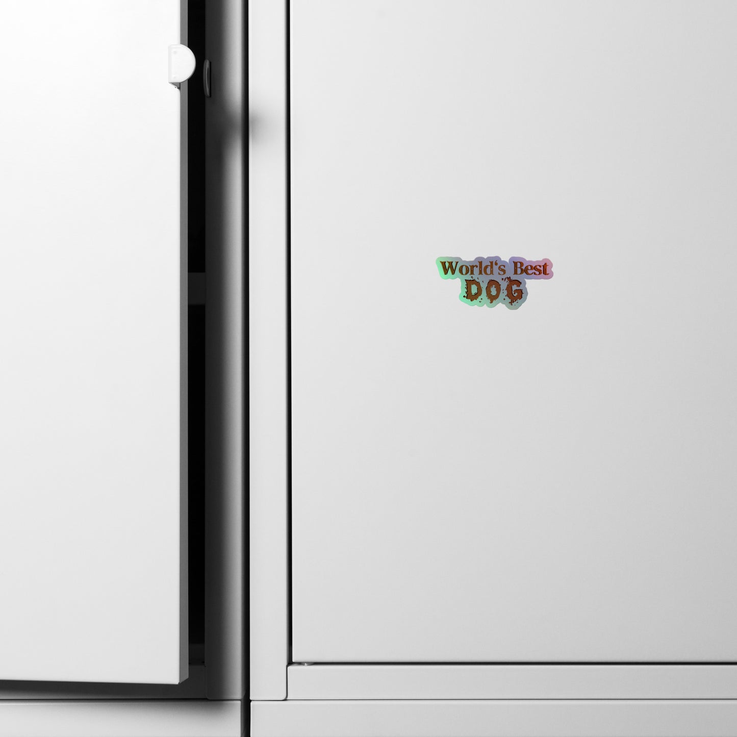 "World's Best Dog" Holographic Stickers