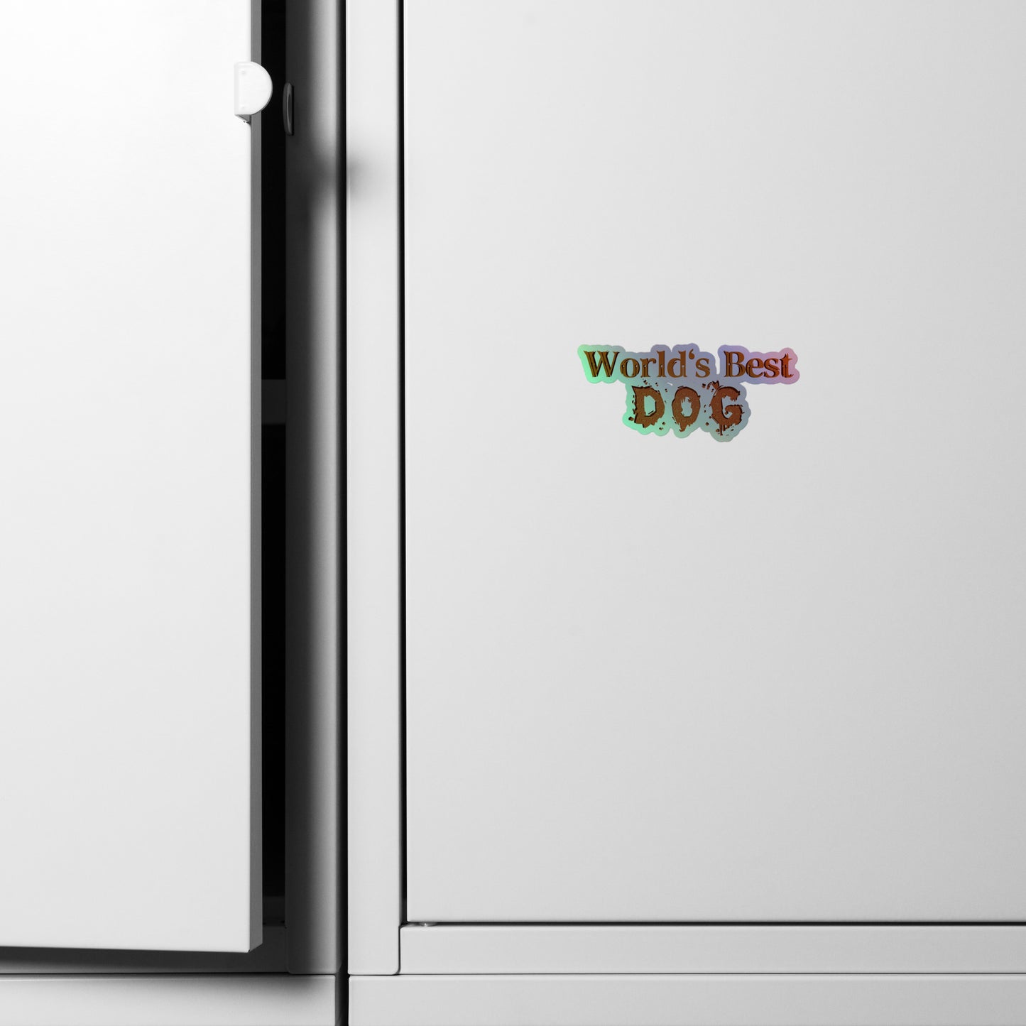 "World's Best Dog" Holographic Stickers