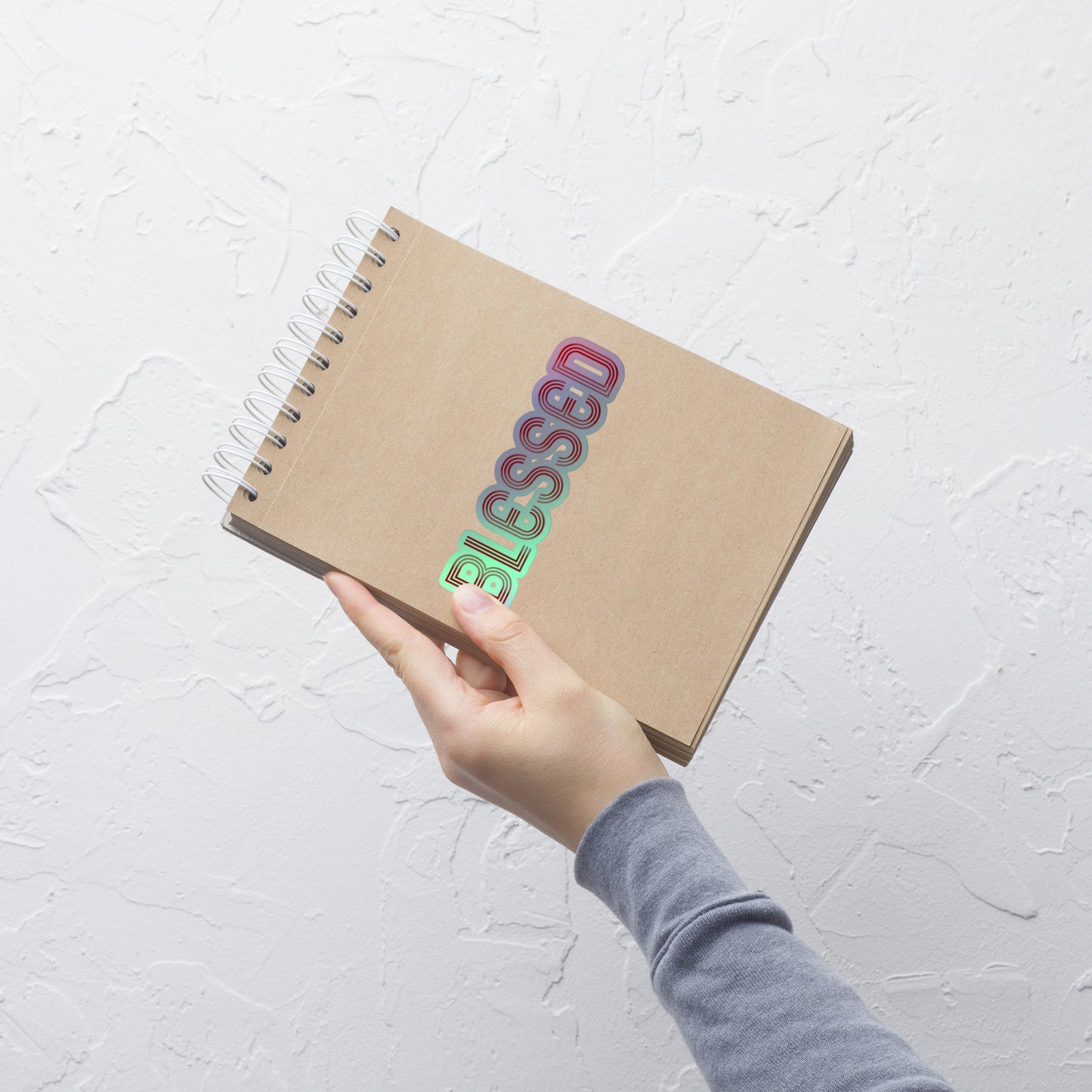 "Blessed" Holographic Stickers