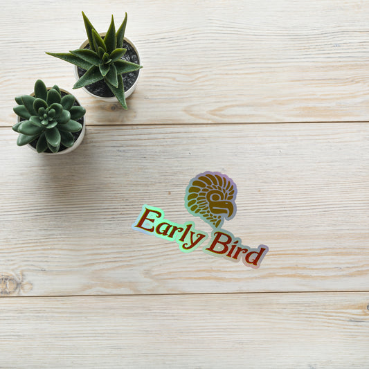 Early Bird Holographic Stickers