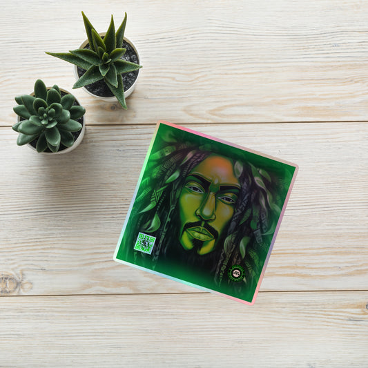 "Rasta" Holographic Stickers