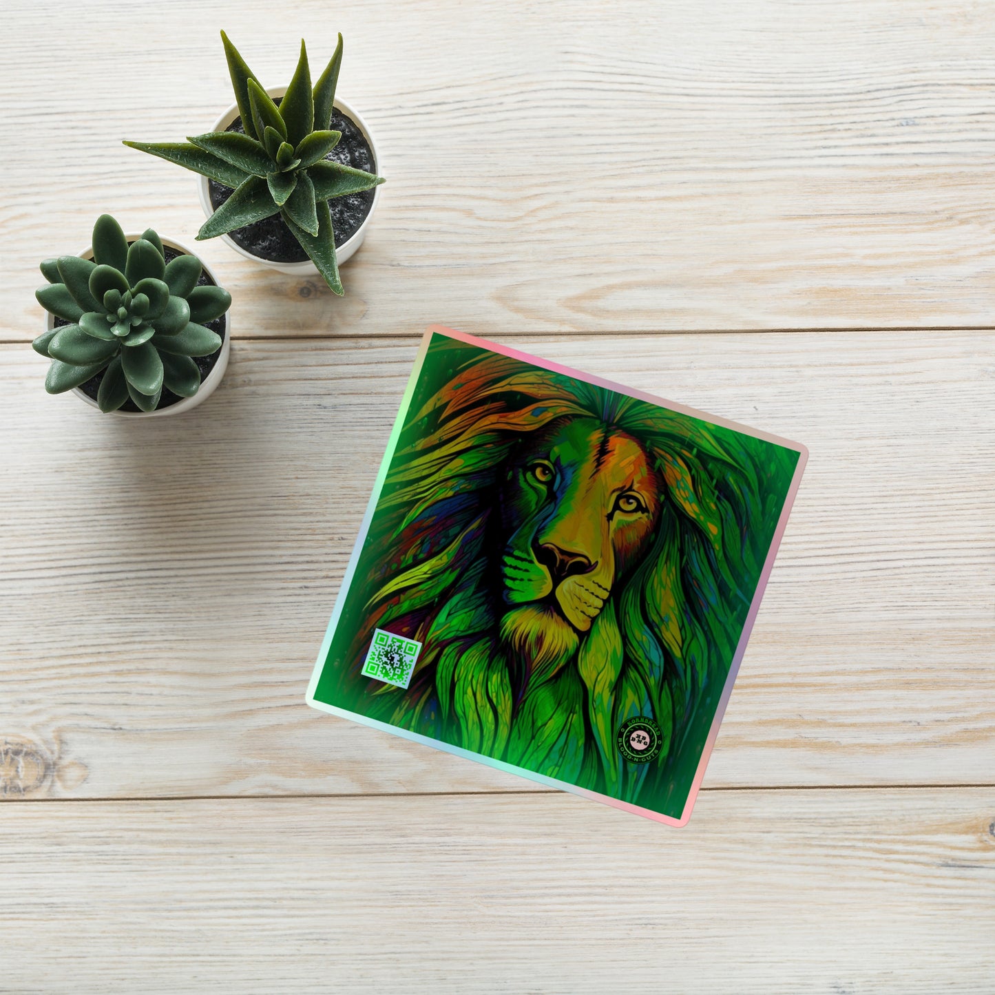 "Rasta" Holographic Stickers #3