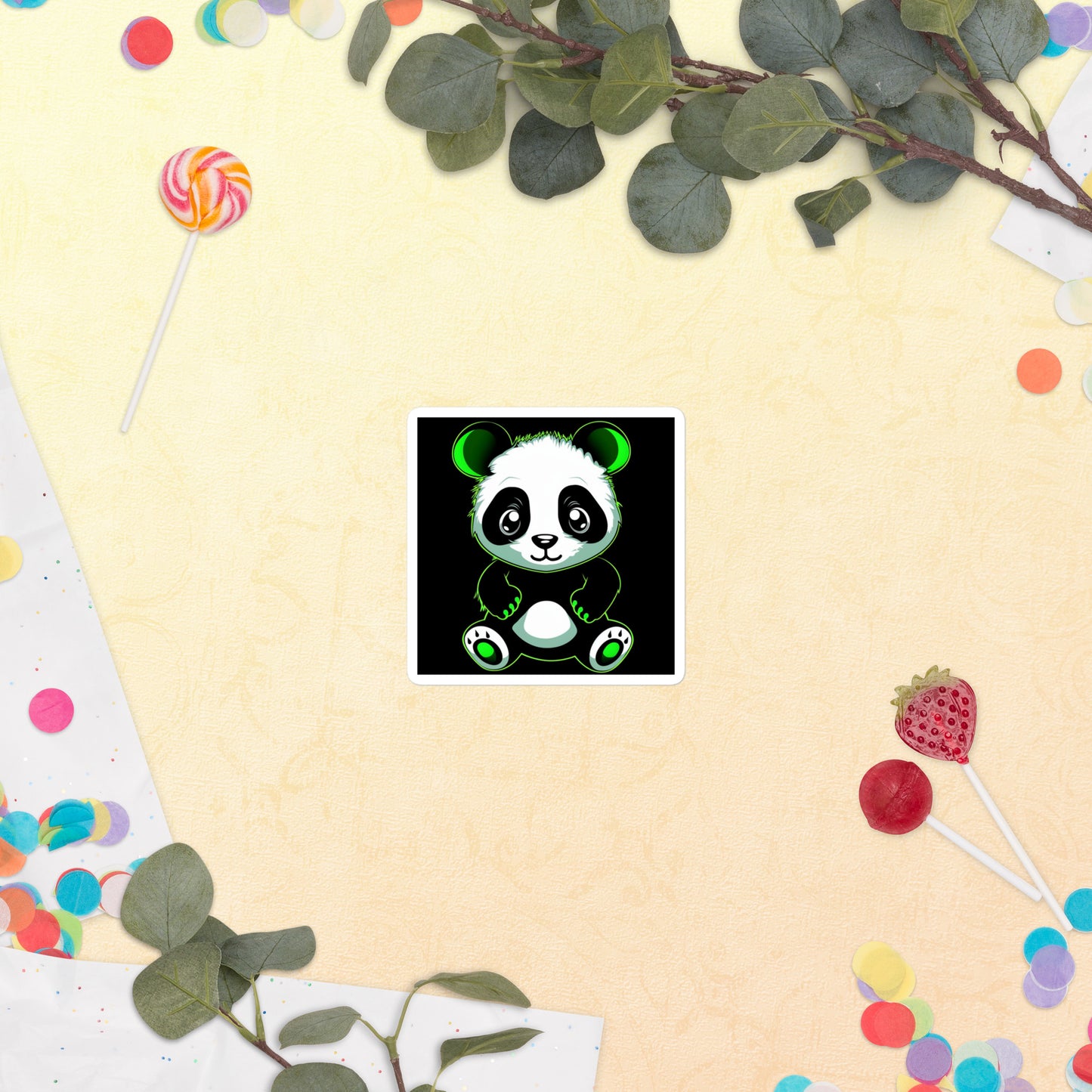 KBBNG Panda Bubble-Free Stickers