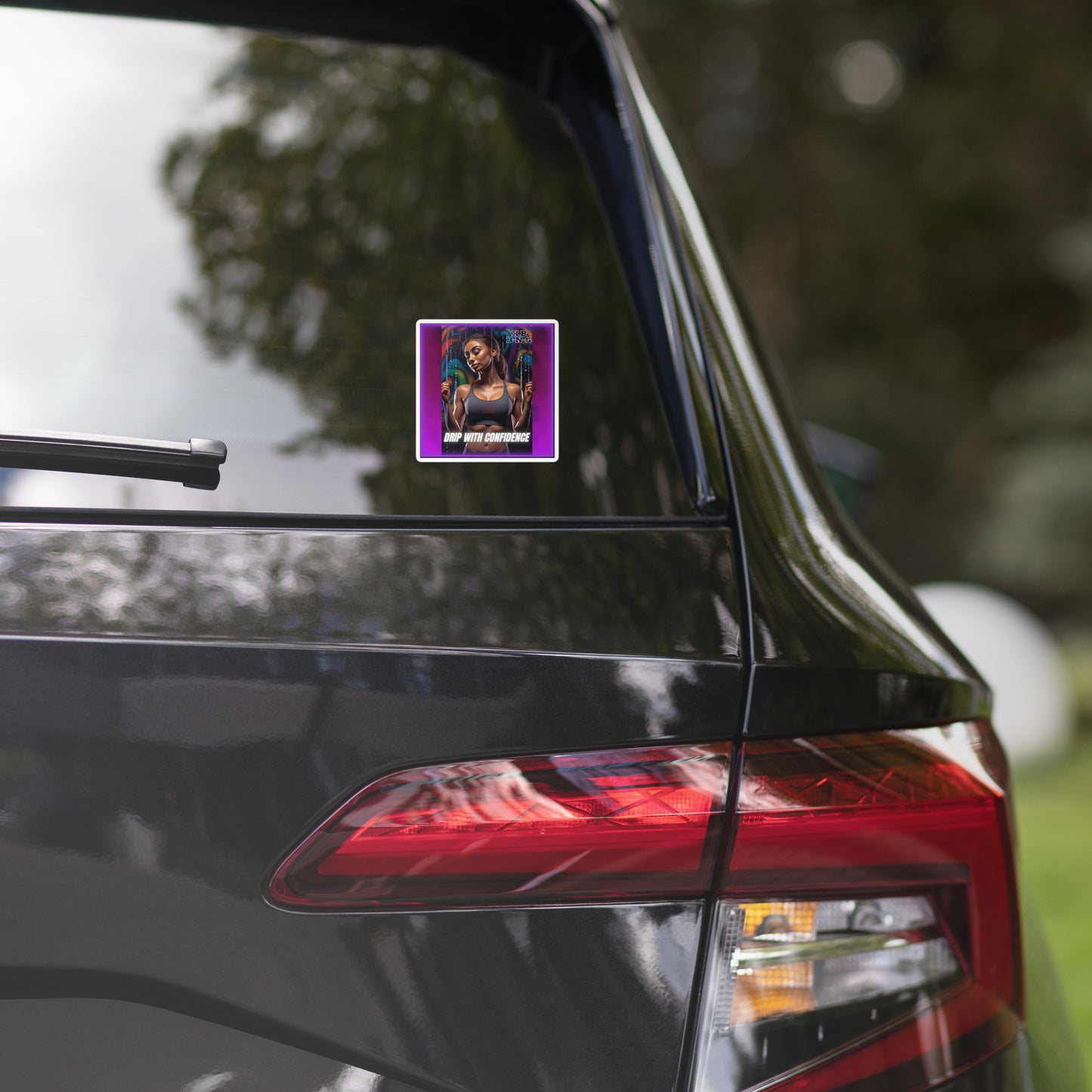 "Drip In Confidence" Bubble-Free Stickers