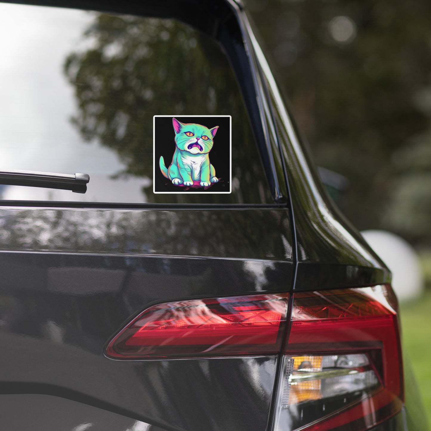 "Come on..." Cat Bubble-Free Stickers