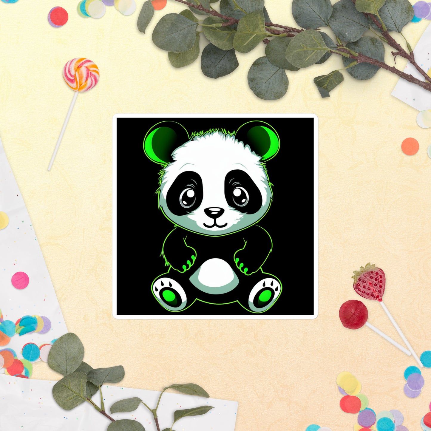 KBBNG Panda Bubble-Free Stickers