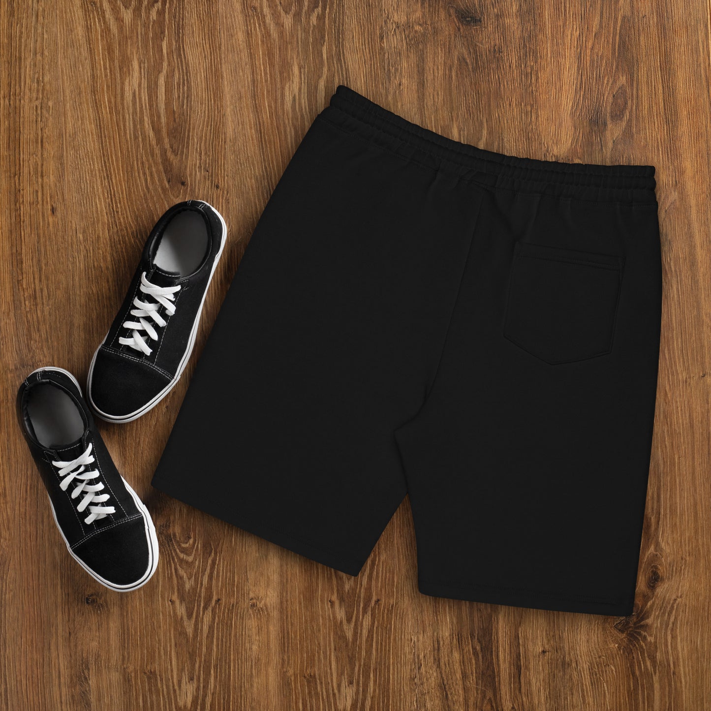 Spades Men's Embroidered Fleece Shorts (Right Leg)