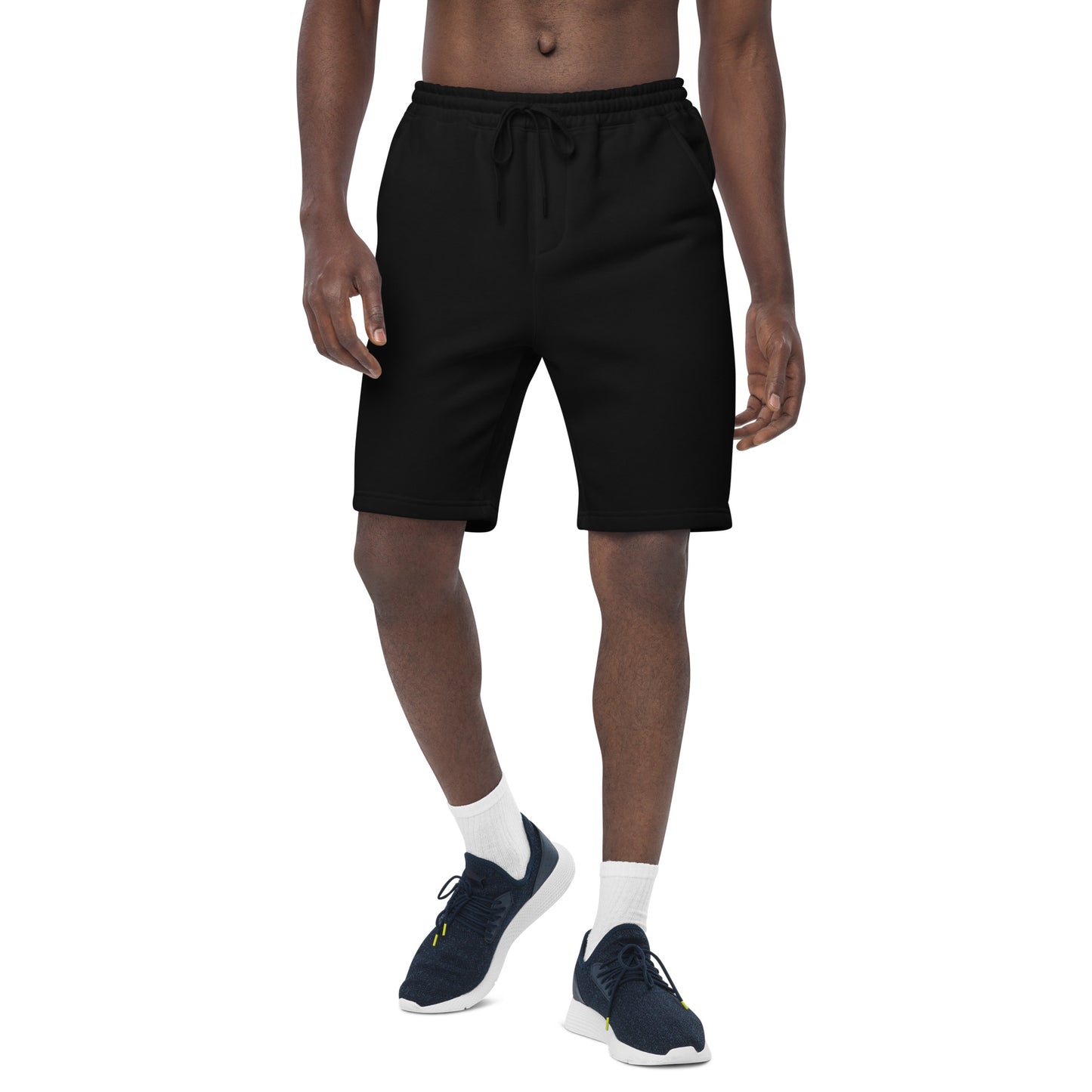 Spades Men's Embroidered Fleece Shorts (Right Leg)