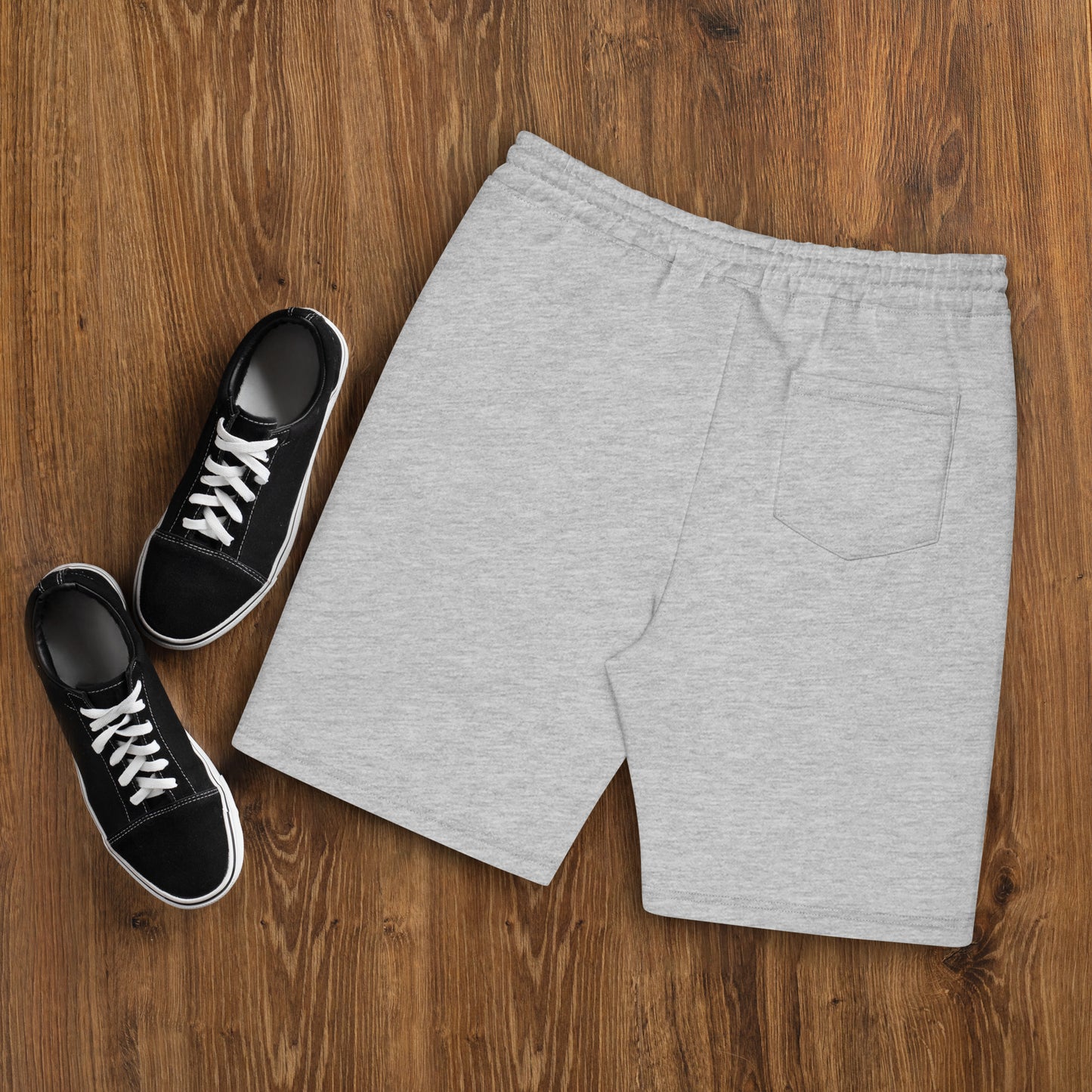 Spades Men's Embroidered Fleece Shorts (Right Leg)