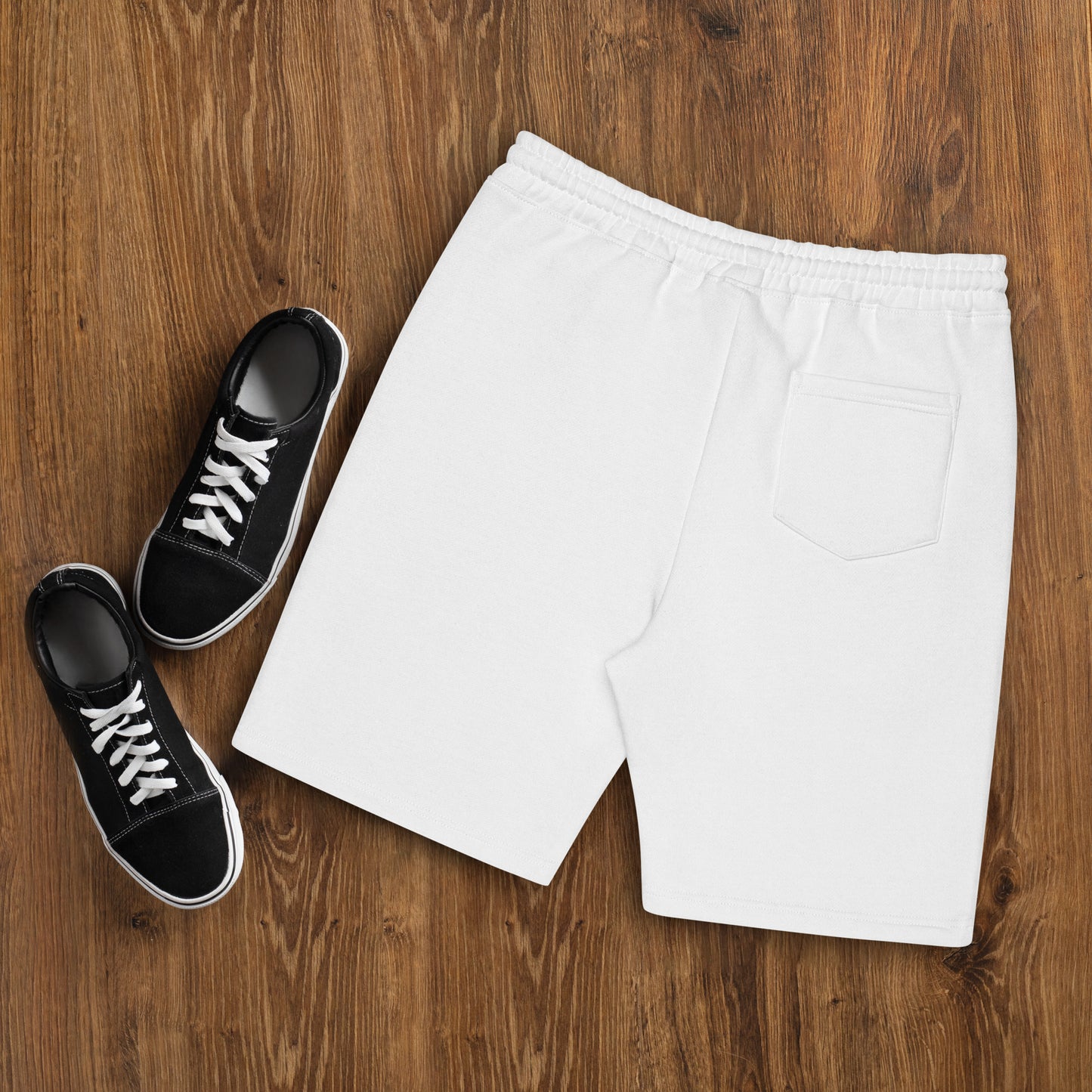 Spades Men's Embroidered Fleece Shorts (Right Leg)