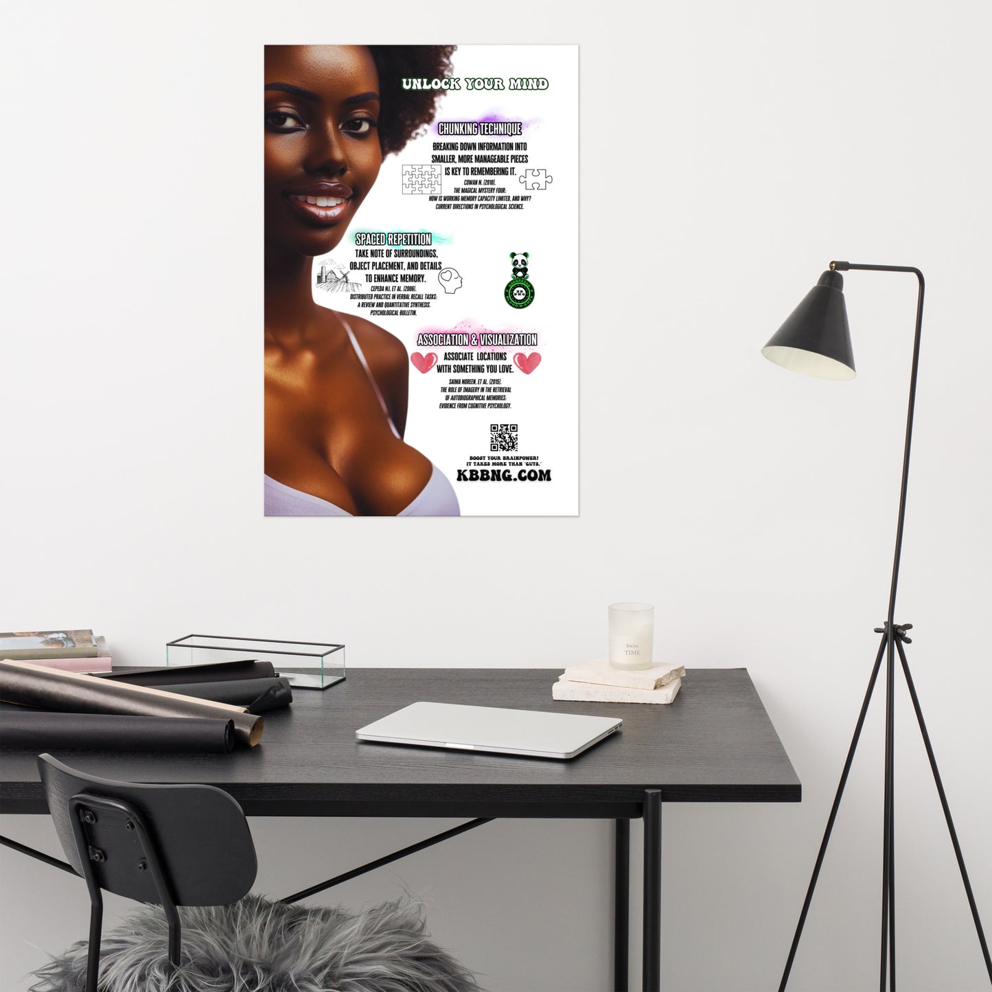 "Unlock Your Mind" Photo Poster (Strength & Beauty)