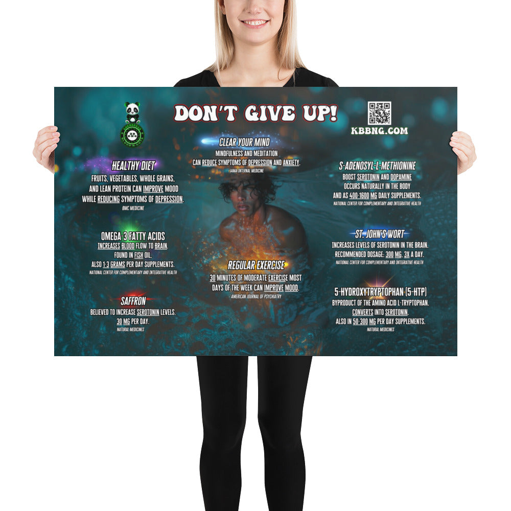 "Don't Give Up!" Photo Poster