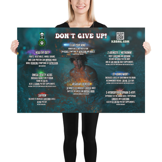 "Don't Give Up!" Photo Poster