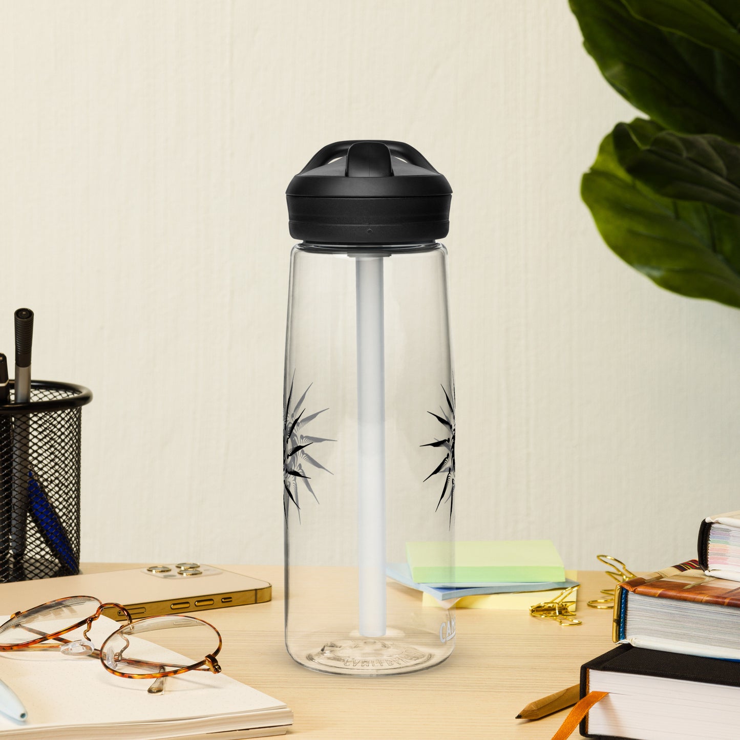 "Dark Sun" Sports Water Bottle