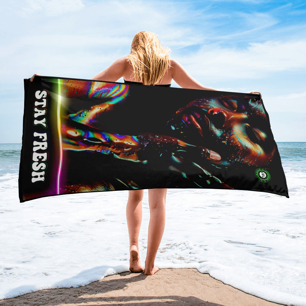 "Stay Fresh" Towel (Rainbow)