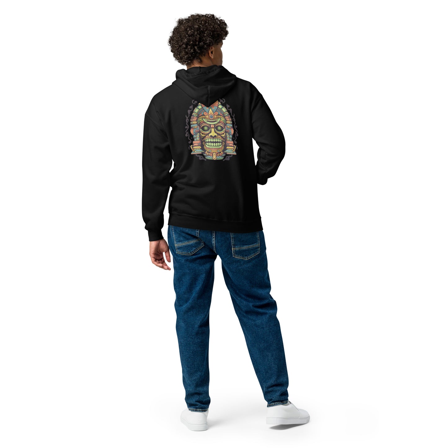 "Aztec" Heavy Blend Zip Hoodie