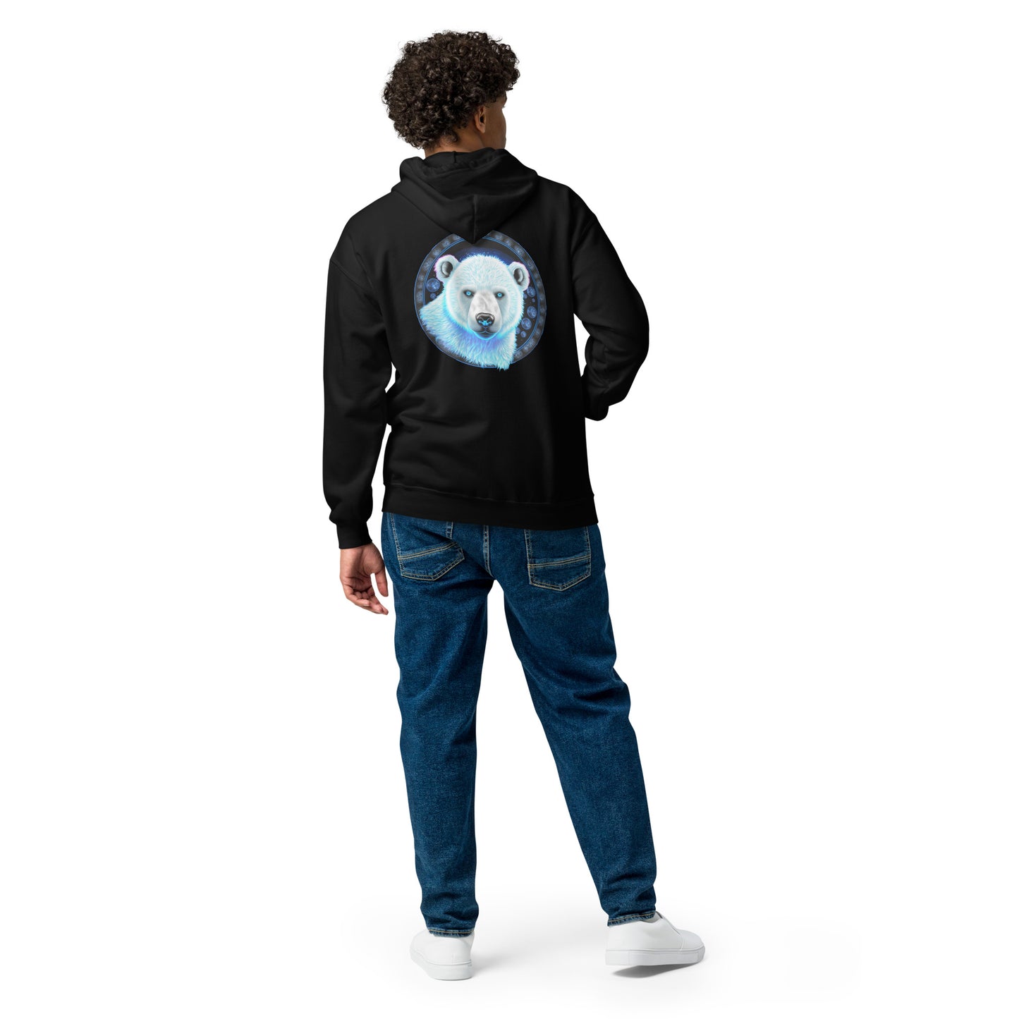 "Polar Bear" Heavy Blend Zip Hoodie