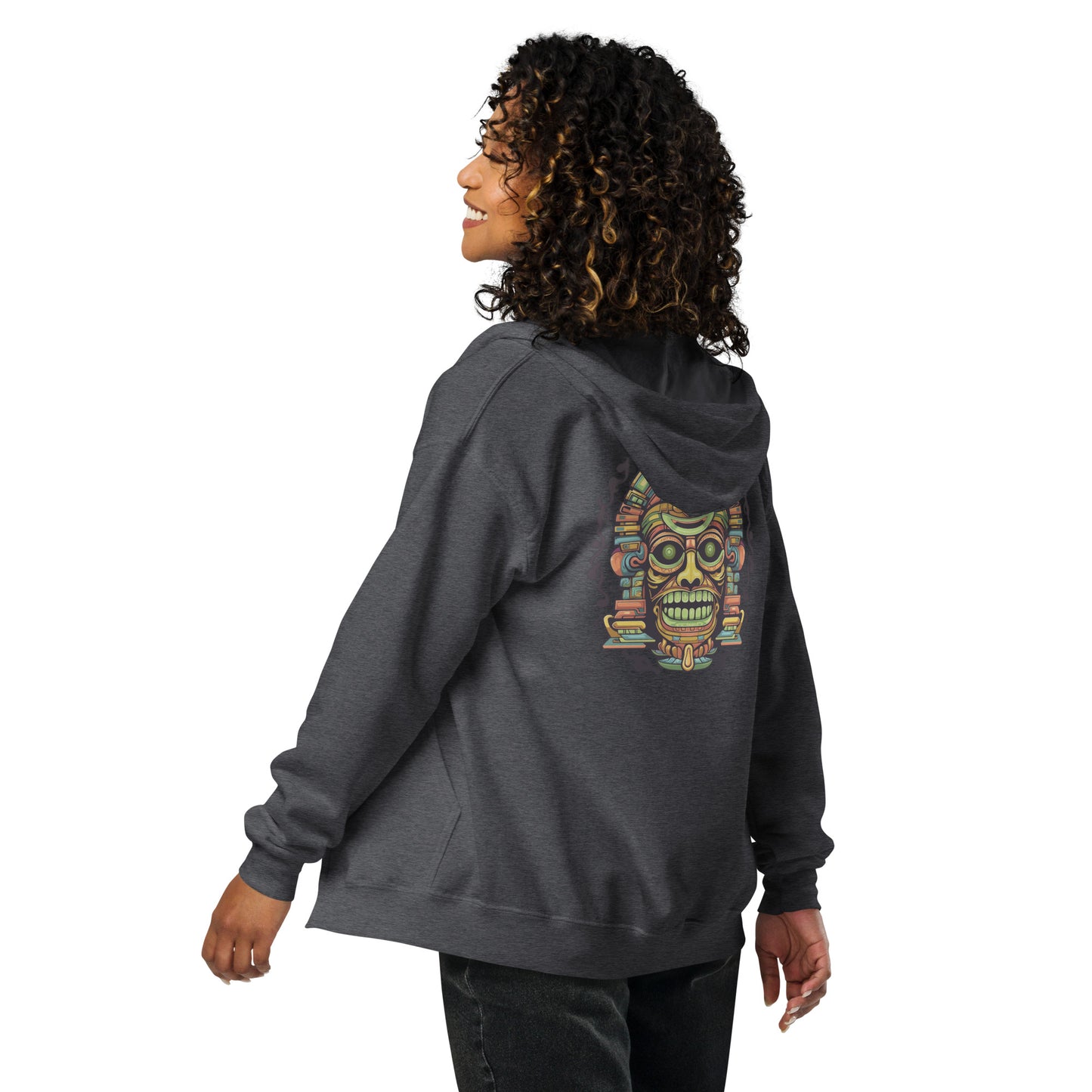 "Aztec" Heavy Blend Zip Hoodie