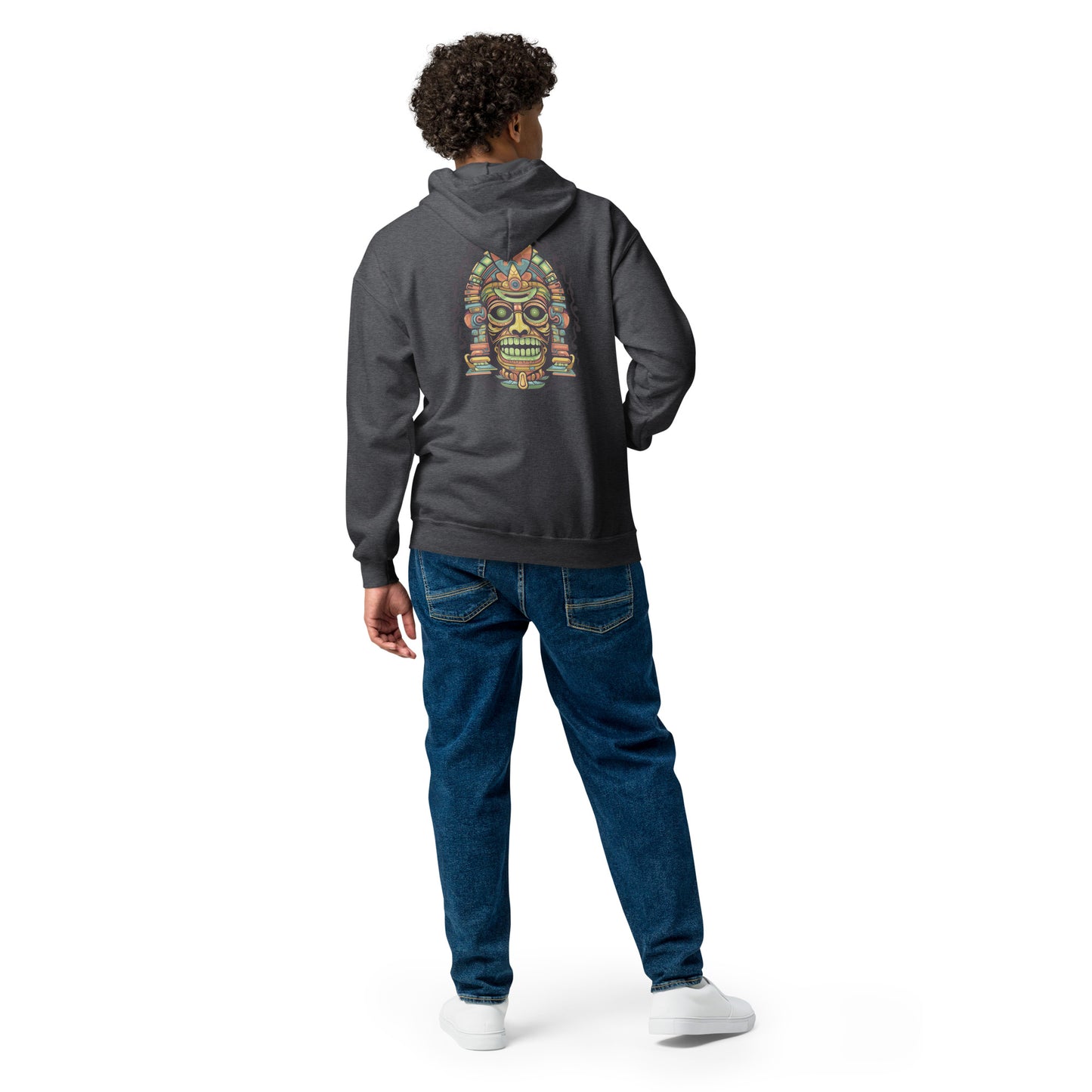 "Aztec" Heavy Blend Zip Hoodie