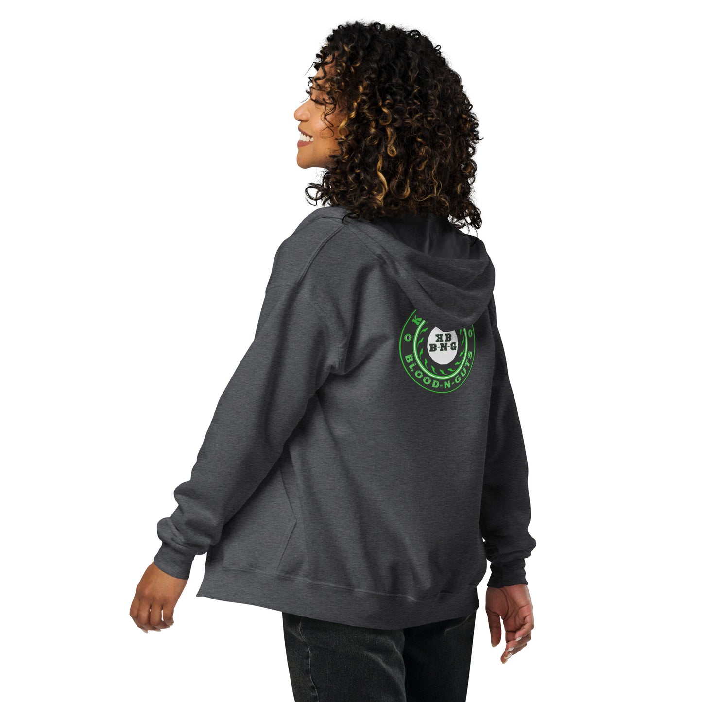 KBBNG Badge Heavy Blend Zip Hoodie
