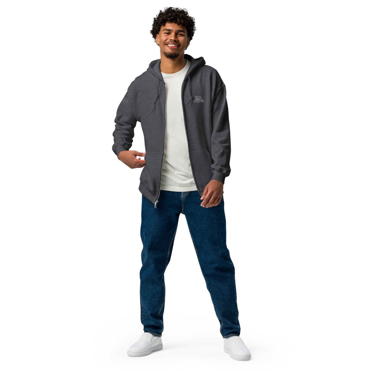 "Aztec" Heavy Blend Zip Hoodie