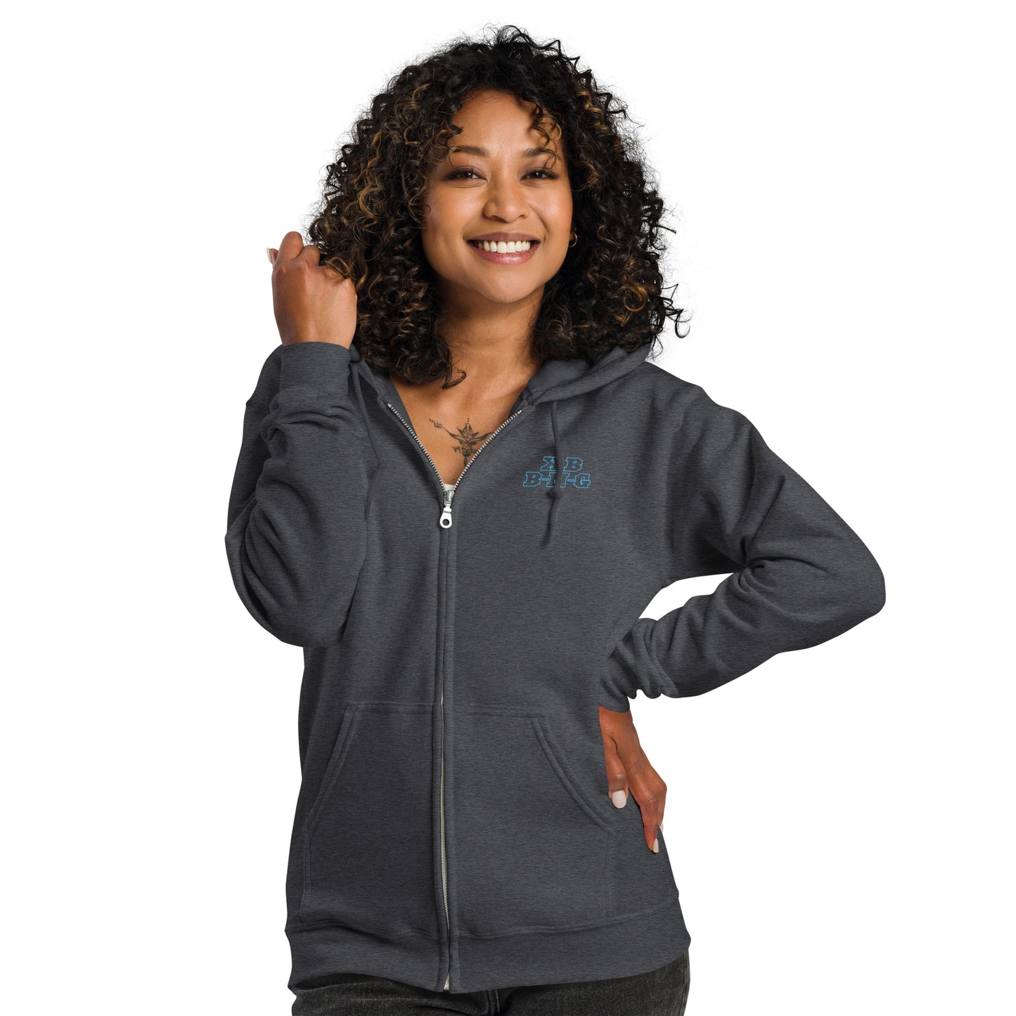"Polar Bear" Heavy Blend Zip Hoodie