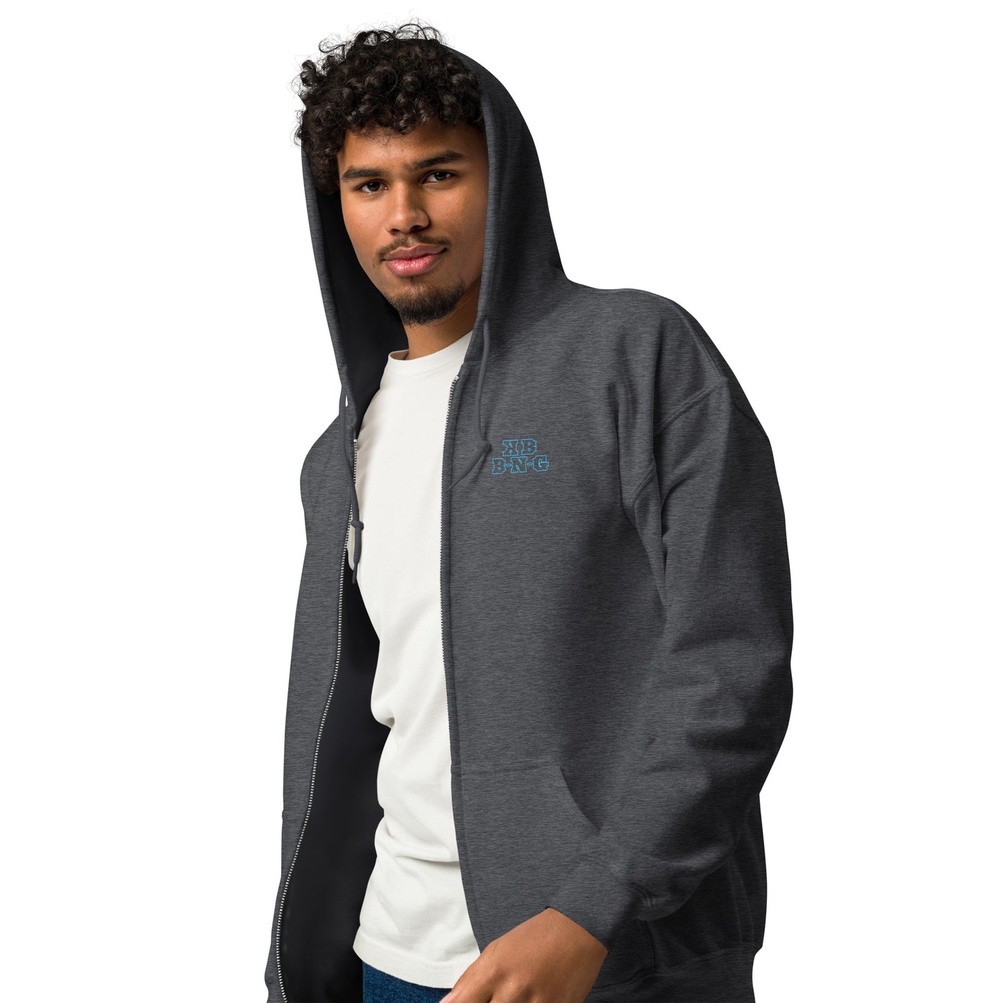 "Polar Bear" Heavy Blend Zip Hoodie