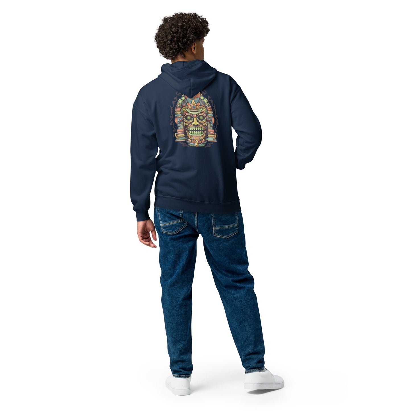 "Aztec" Heavy Blend Zip Hoodie