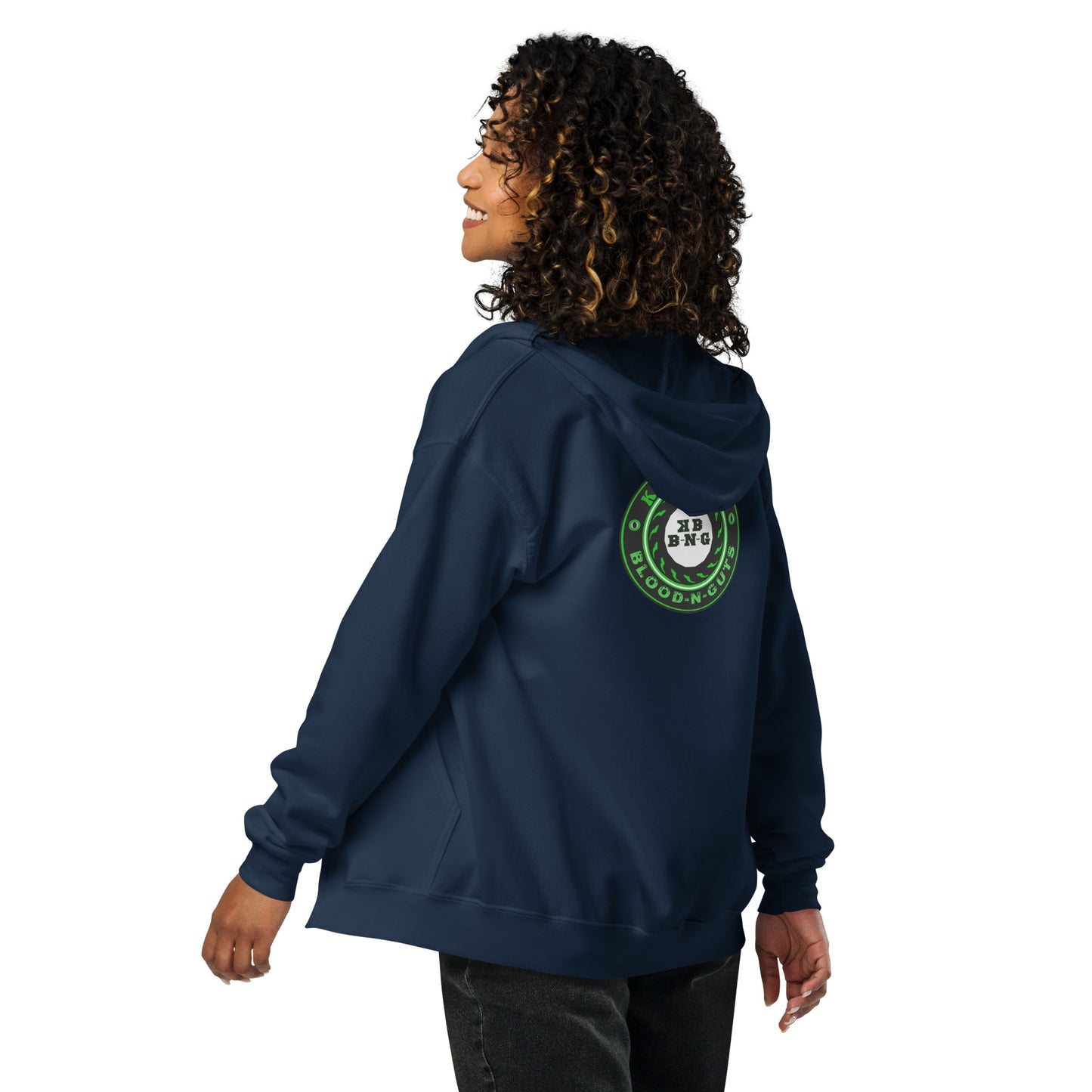 KBBNG Badge Heavy Blend Zip Hoodie