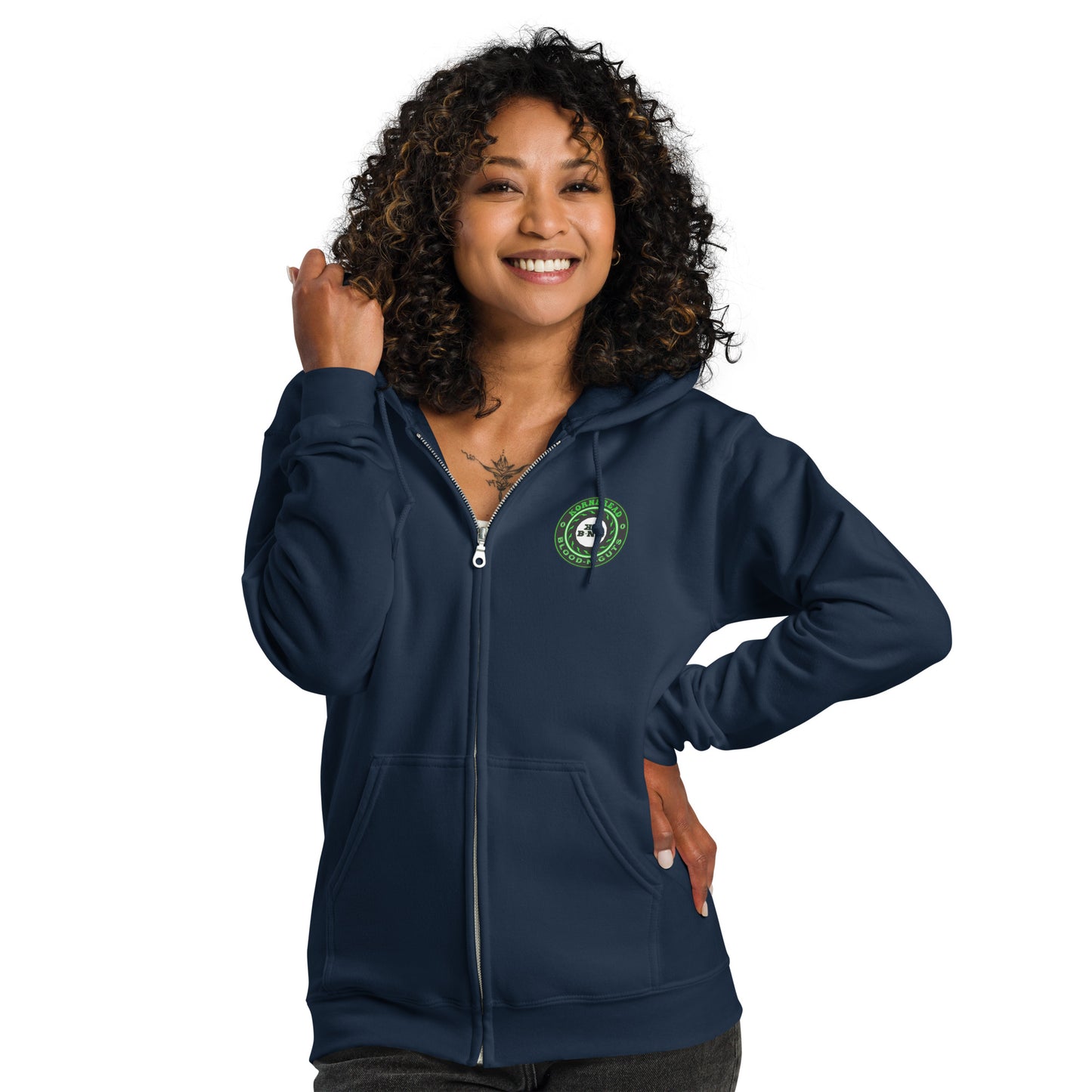 KBBNG Badge Heavy Blend Zip Hoodie