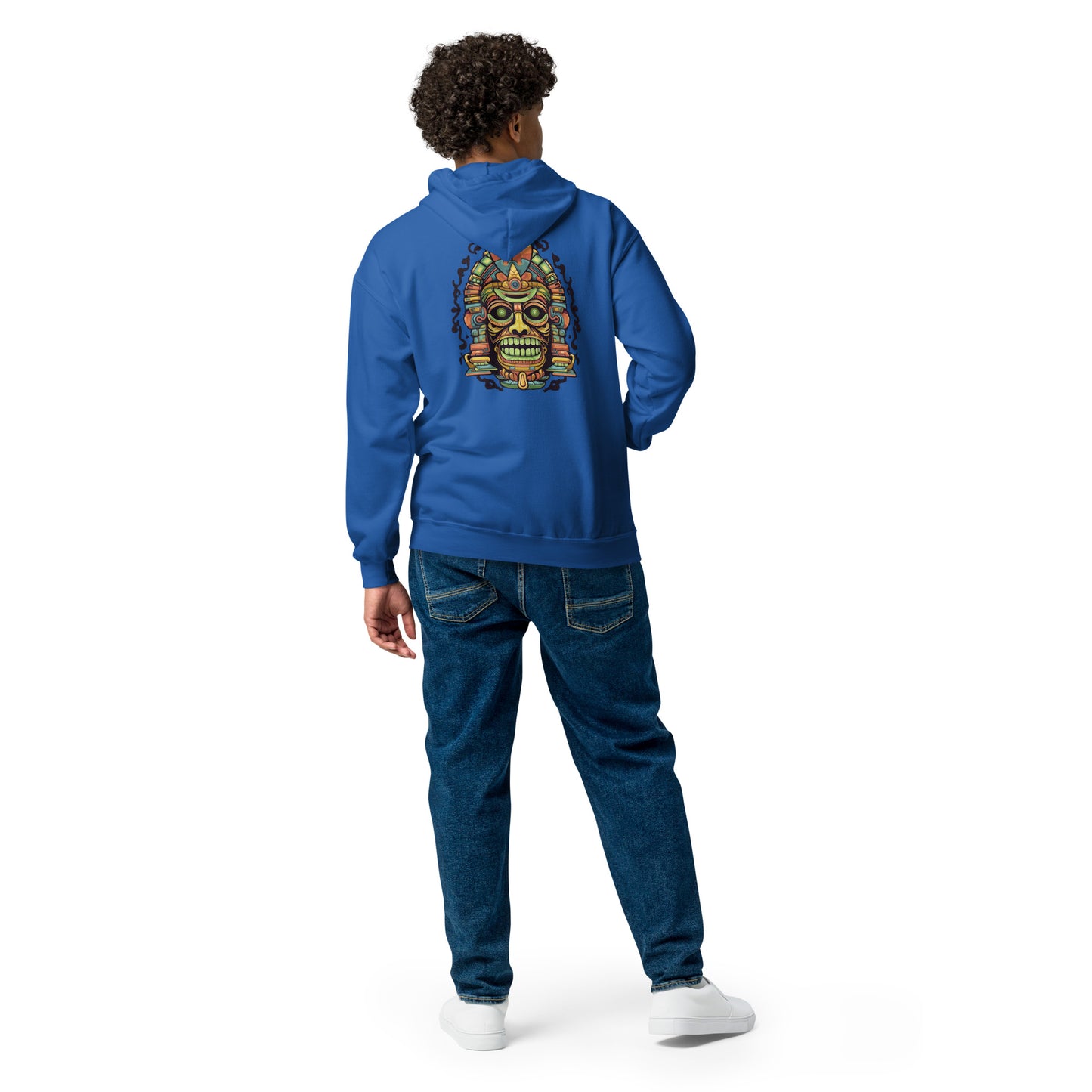 "Aztec" Heavy Blend Zip Hoodie