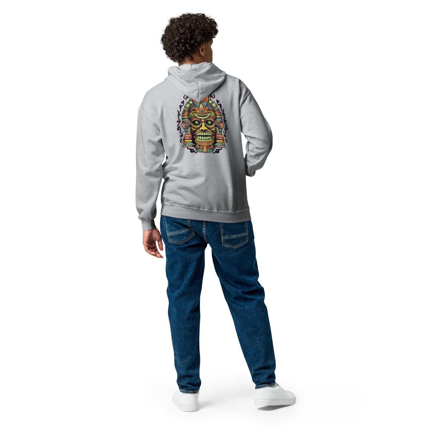 "Aztec" Heavy Blend Zip Hoodie