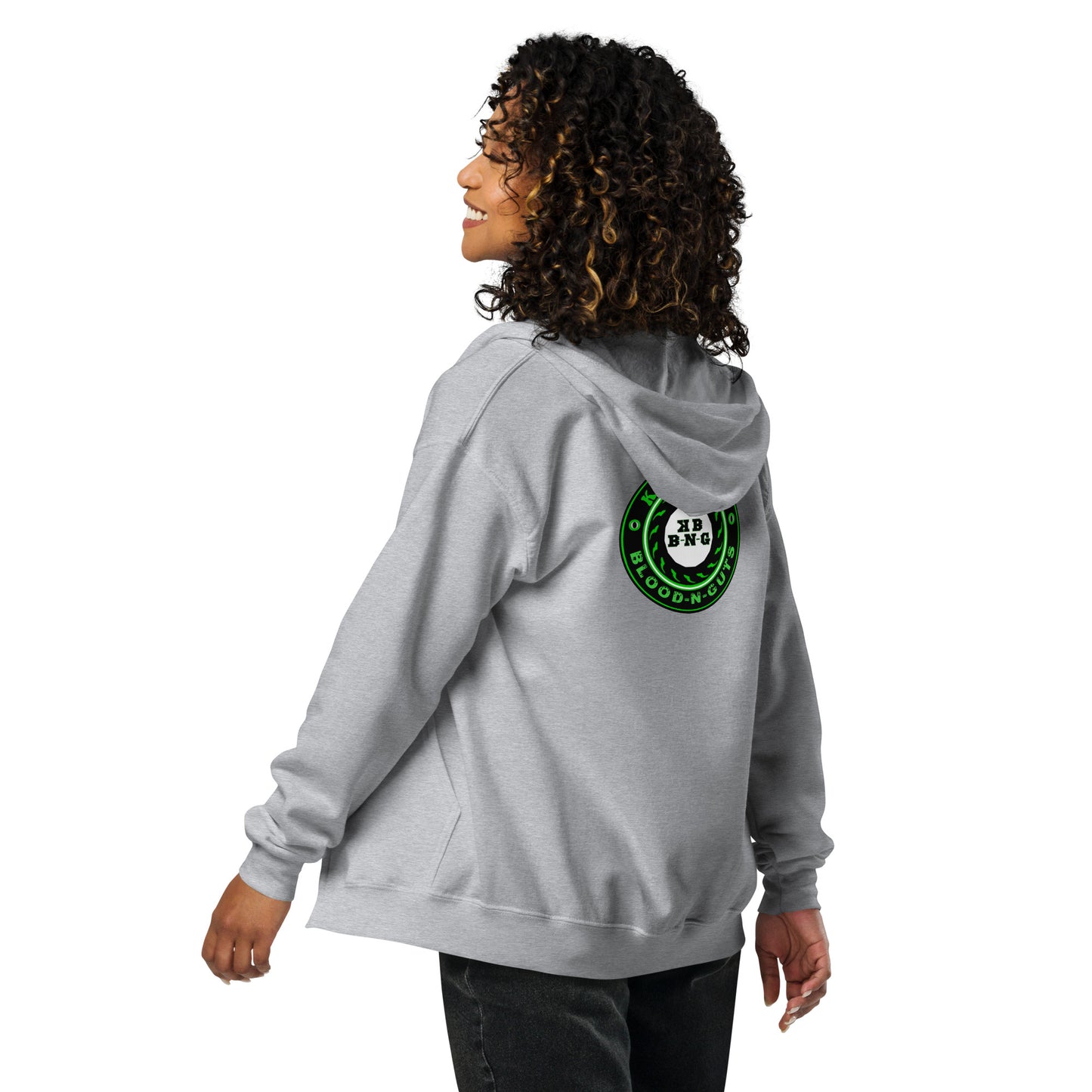 KBBNG Badge Heavy Blend Zip Hoodie