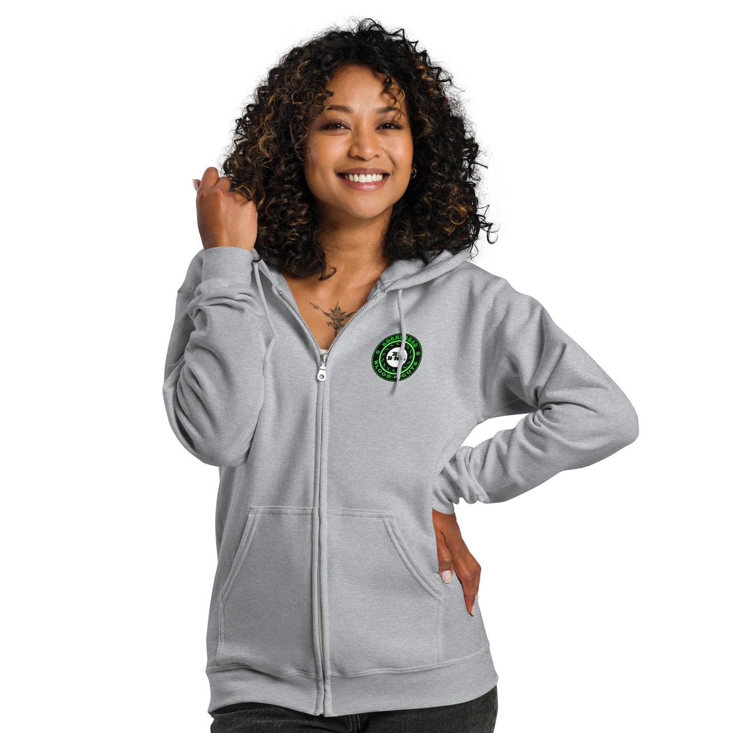 KBBNG Badge Heavy Blend Zip Hoodie