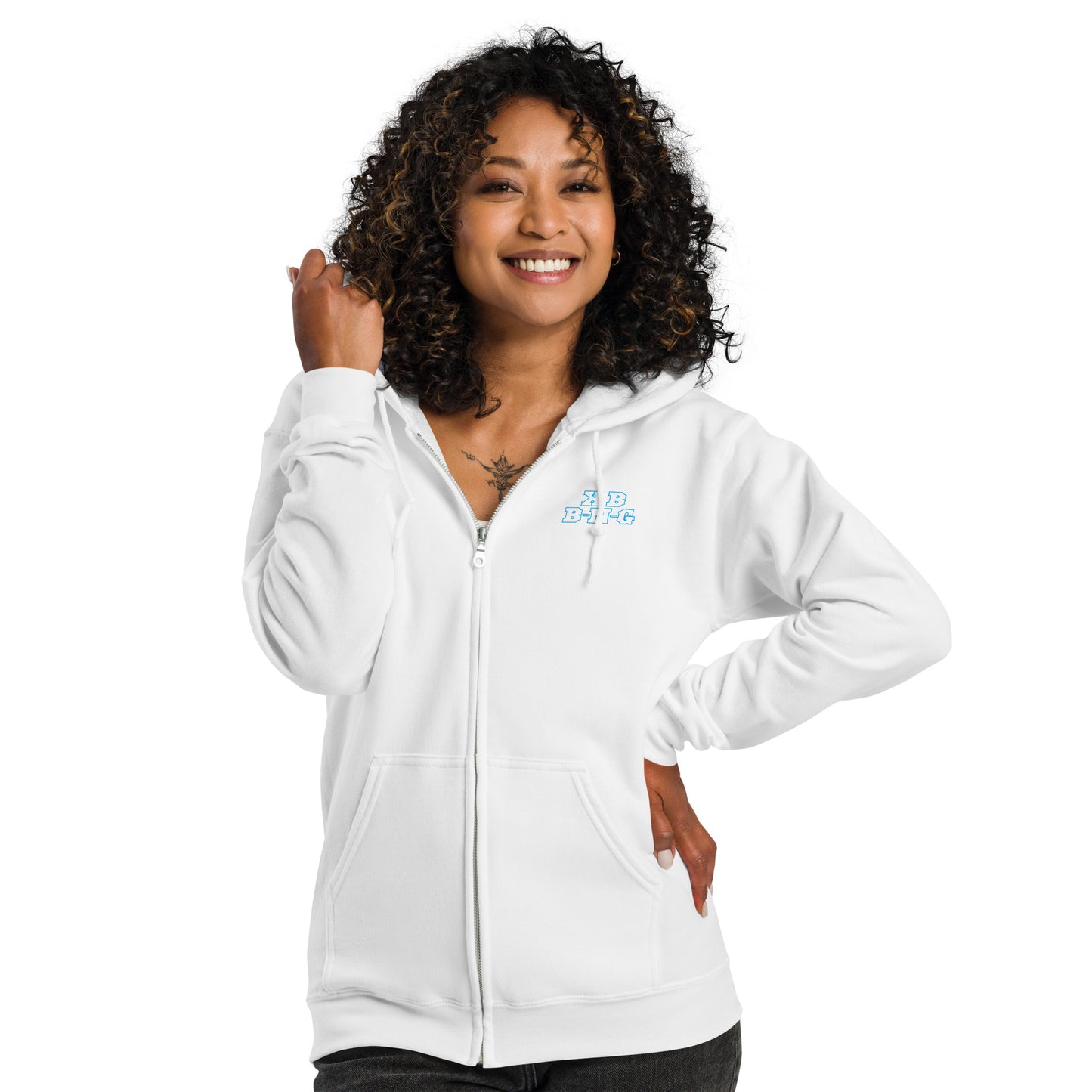 "Polar Bear" Heavy Blend Zip Hoodie