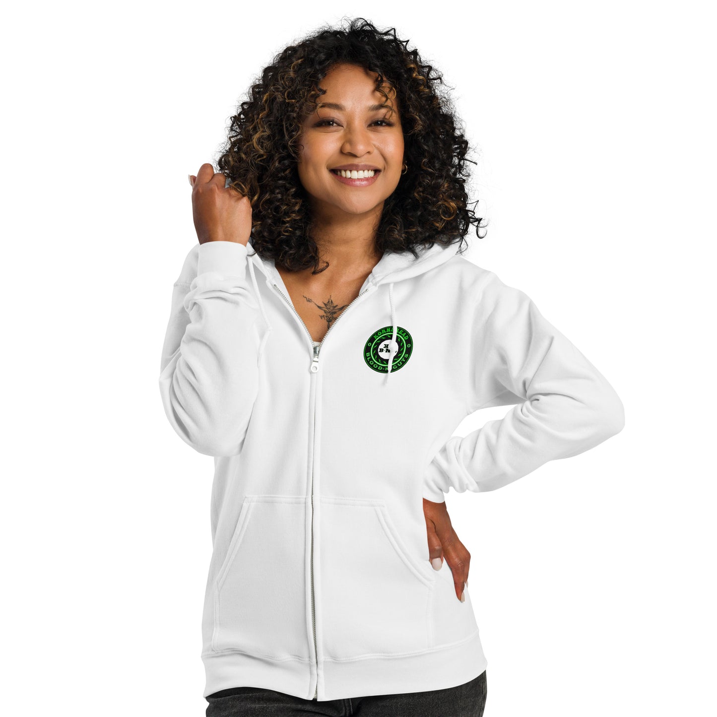 KBBNG Badge Heavy Blend Zip Hoodie