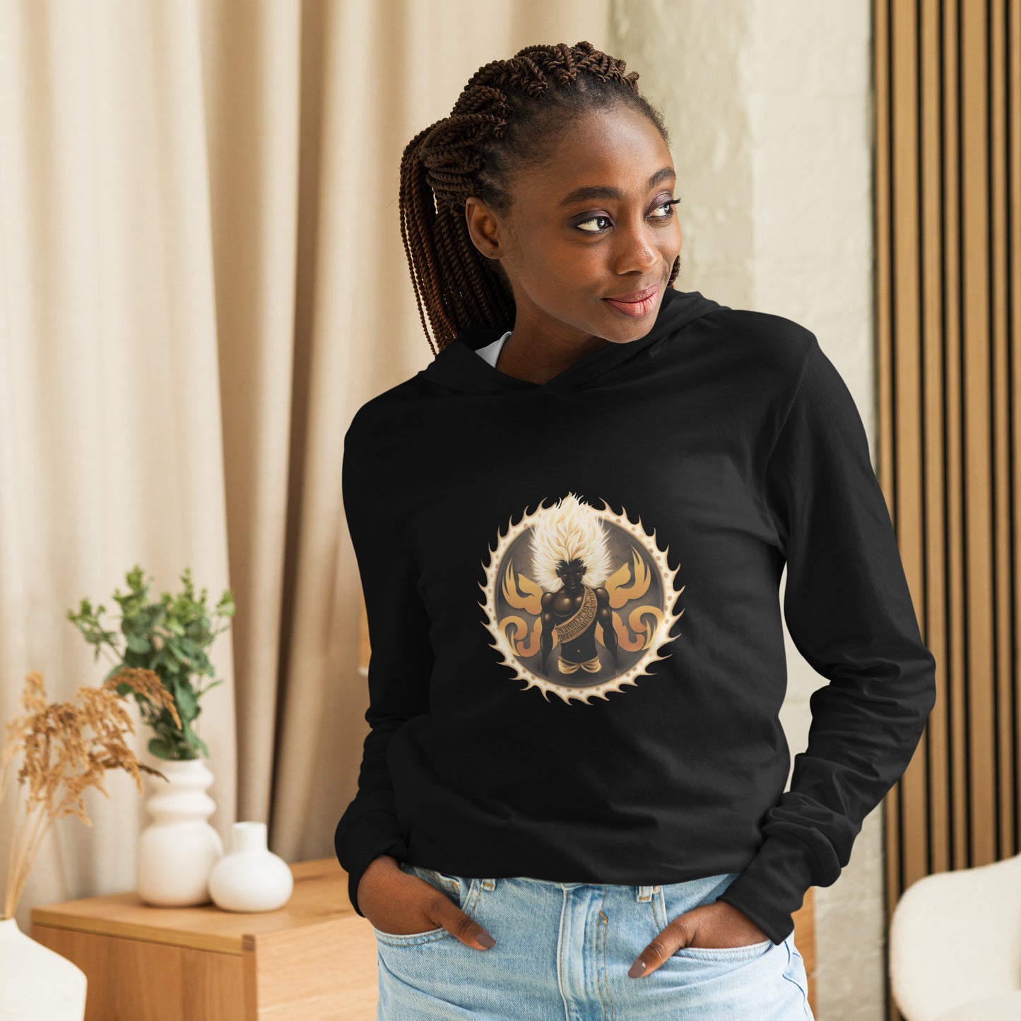 "Unlocked Potential" Hooded Long-Sleeve Tee