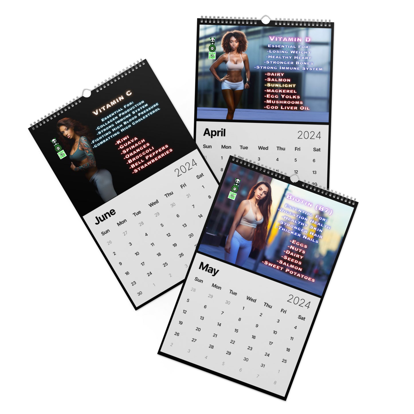 "Strength & Beauty" Wall Calendar (2024)