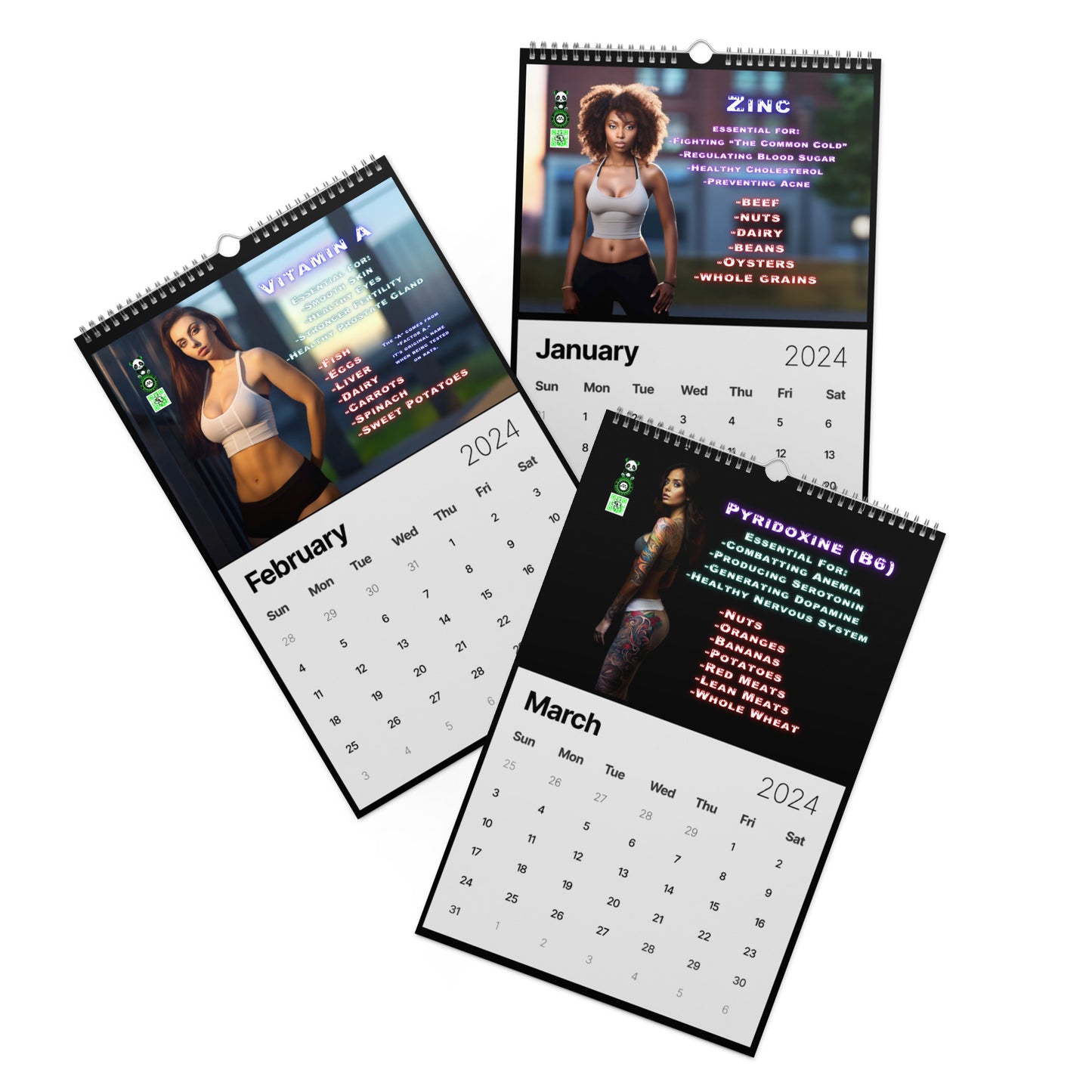 "Strength & Beauty" Wall Calendar (2024)