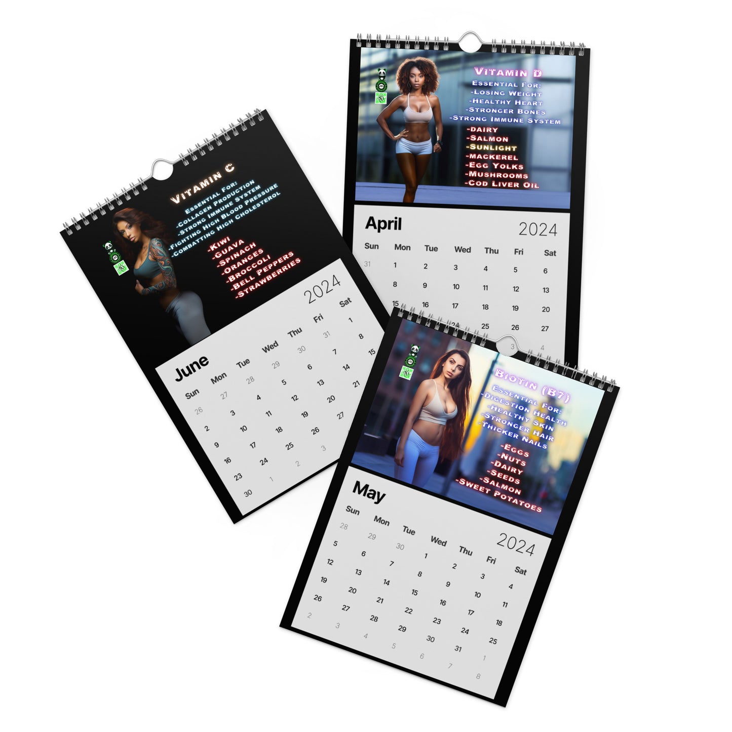 "Strength & Beauty" Wall Calendar (2024)