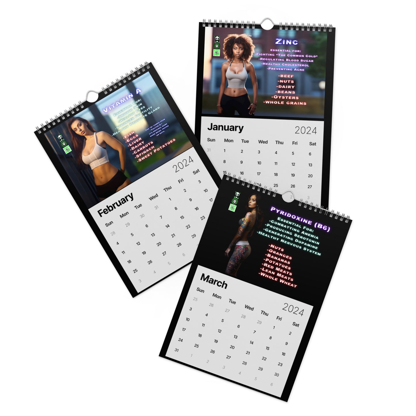 "Strength & Beauty" Wall Calendar (2024)