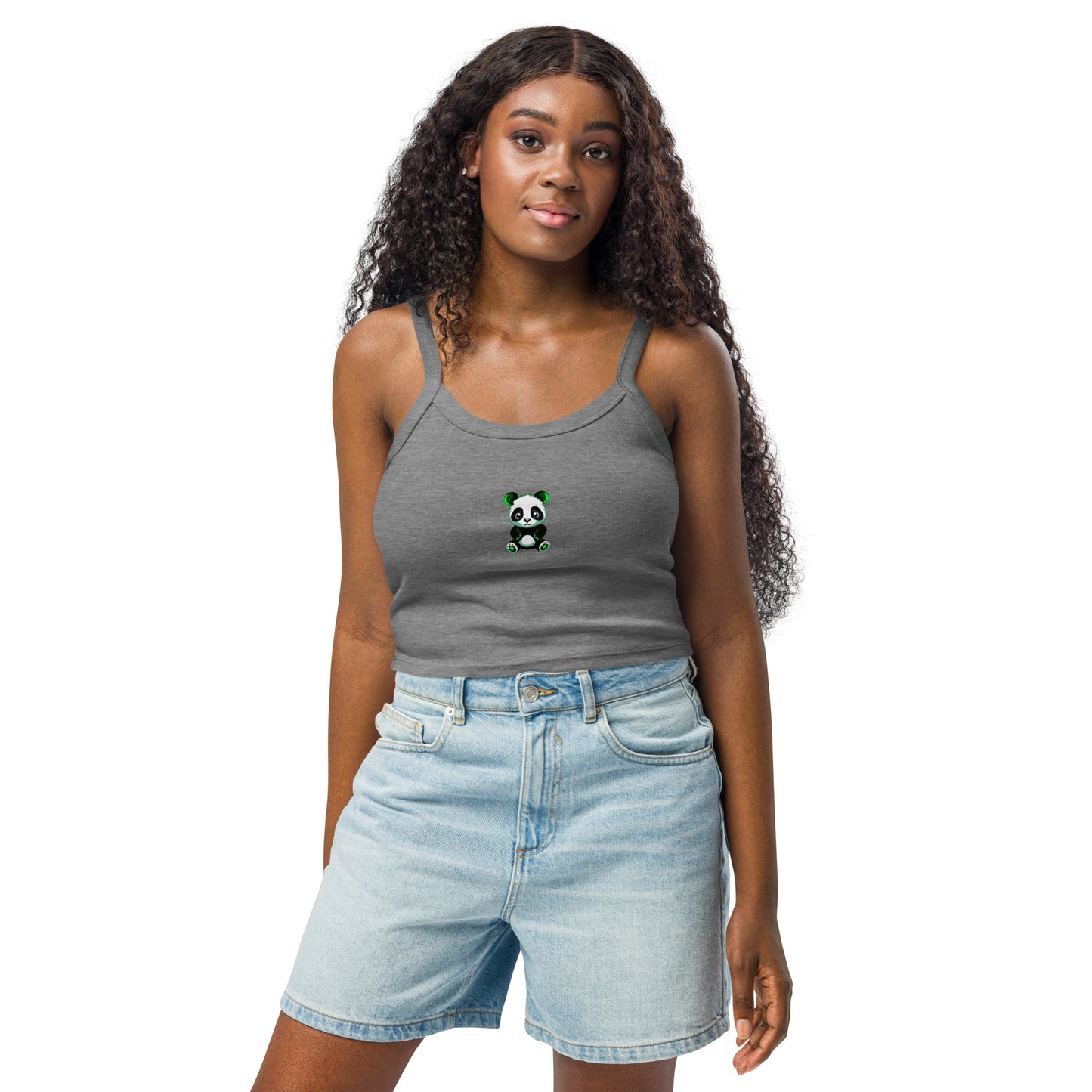 KBBNG Panda Women’s Micro-Rib Tank Top