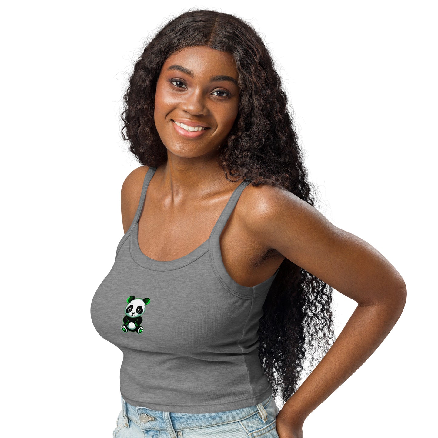 KBBNG Panda Women’s Micro-Rib Tank Top