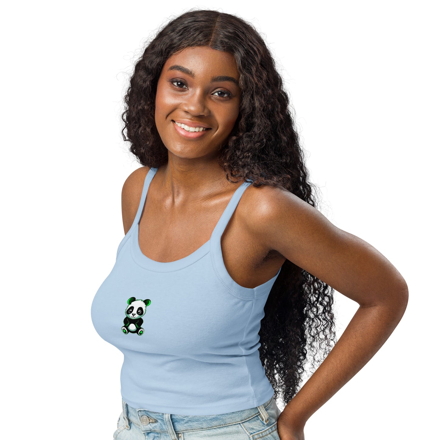 KBBNG Panda Women’s Micro-Rib Tank Top