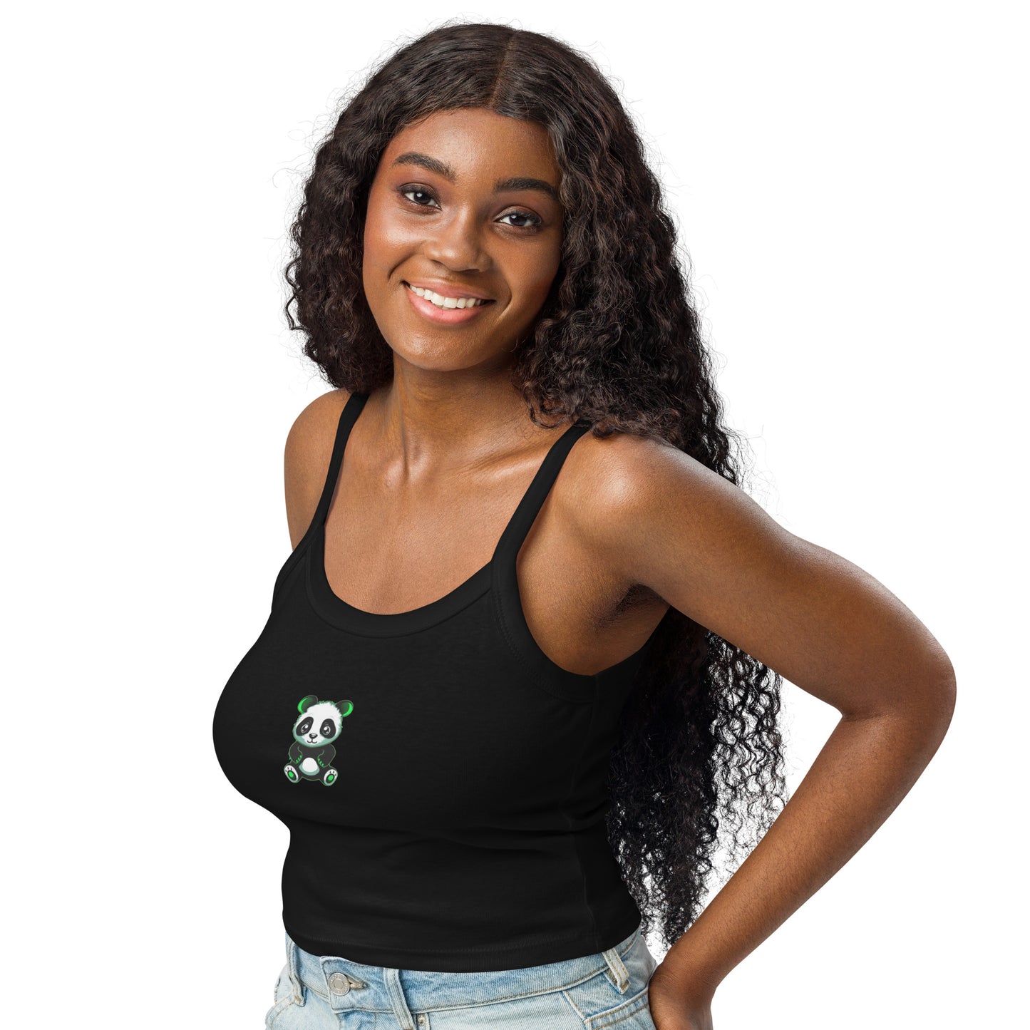 KBBNG Panda Women’s Micro-Rib Tank Top