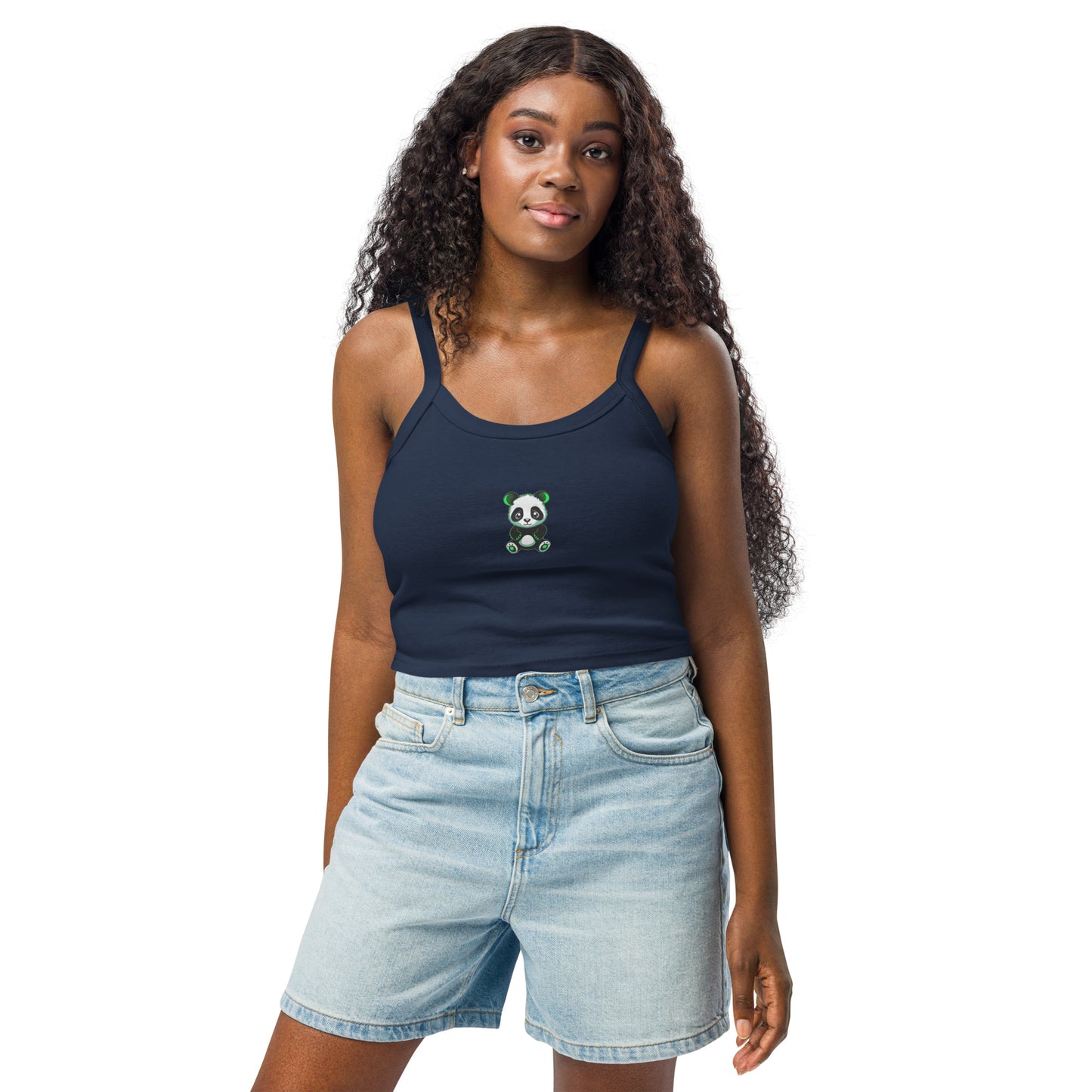 KBBNG Panda Women’s Micro-Rib Tank Top