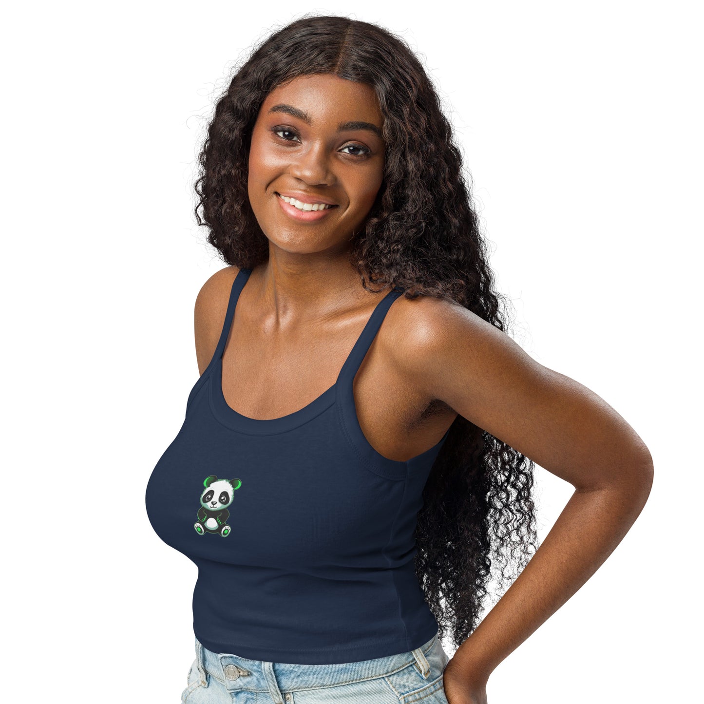 KBBNG Panda Women’s Micro-Rib Tank Top